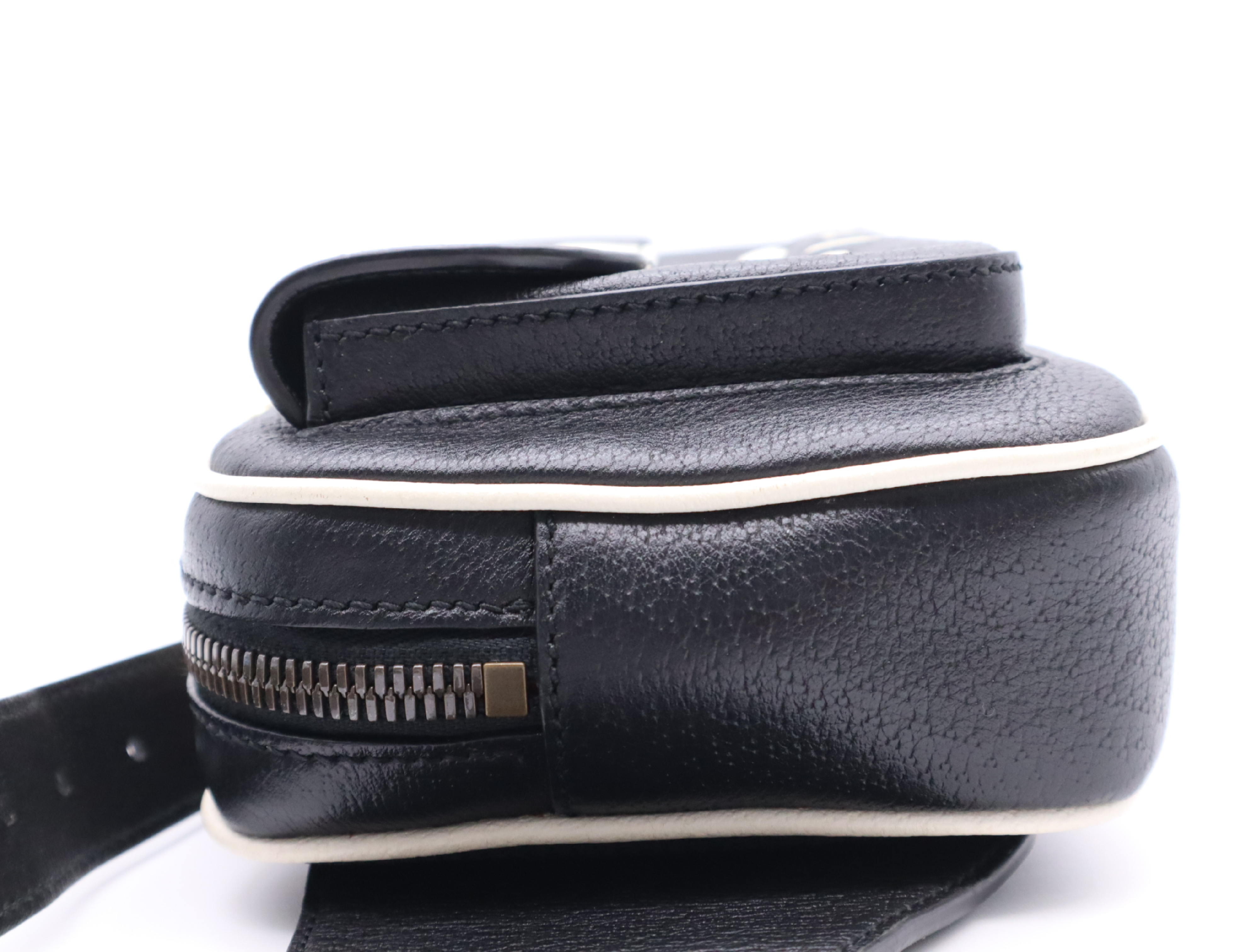 722141 Leather Gucci x Adidas Body Bag Black Shoulder Bag — view 3