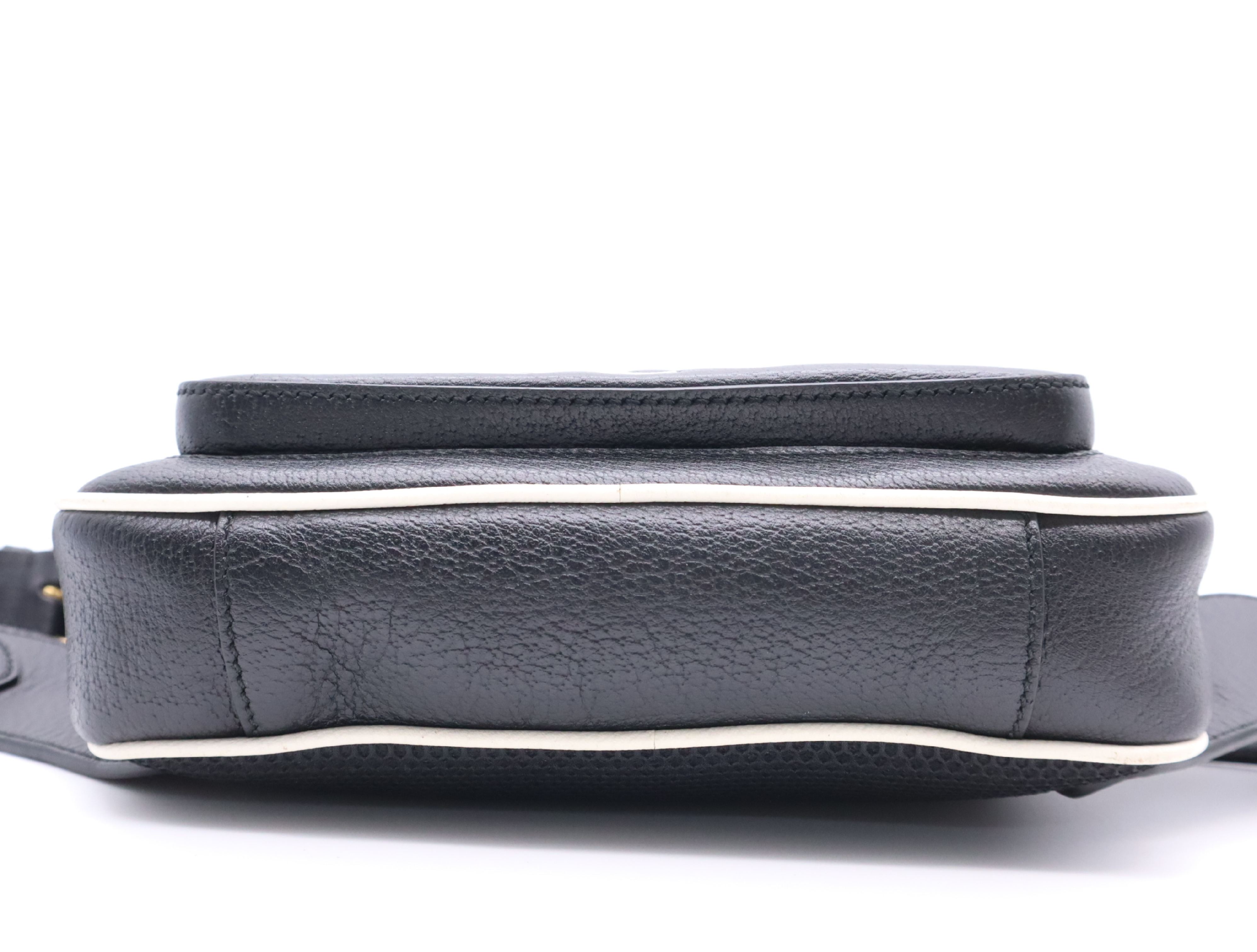 722141 Leather Gucci x Adidas Body Bag Black Shoulder Bag — view 4