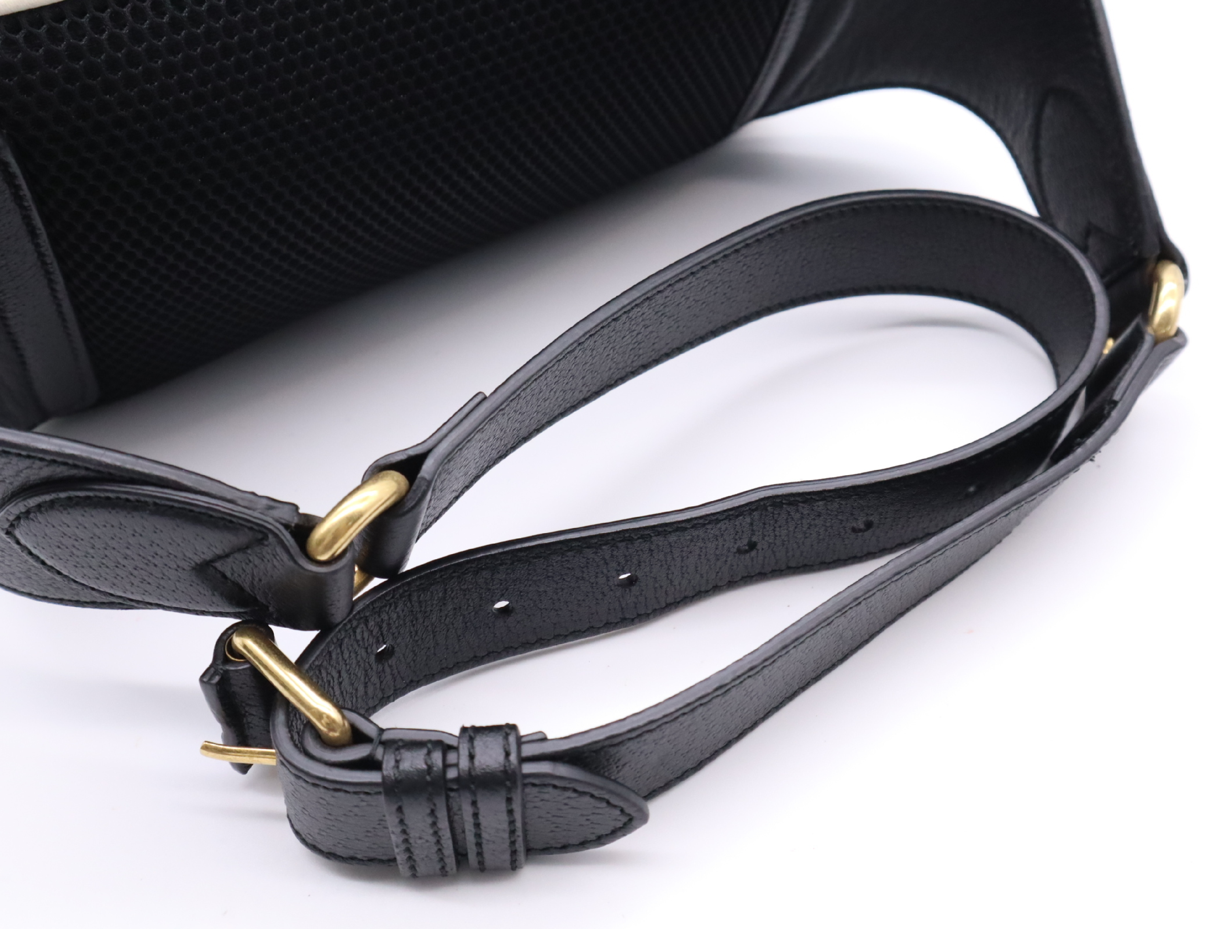 722141 Leather Gucci x Adidas Body Bag Black Shoulder Bag — view 10