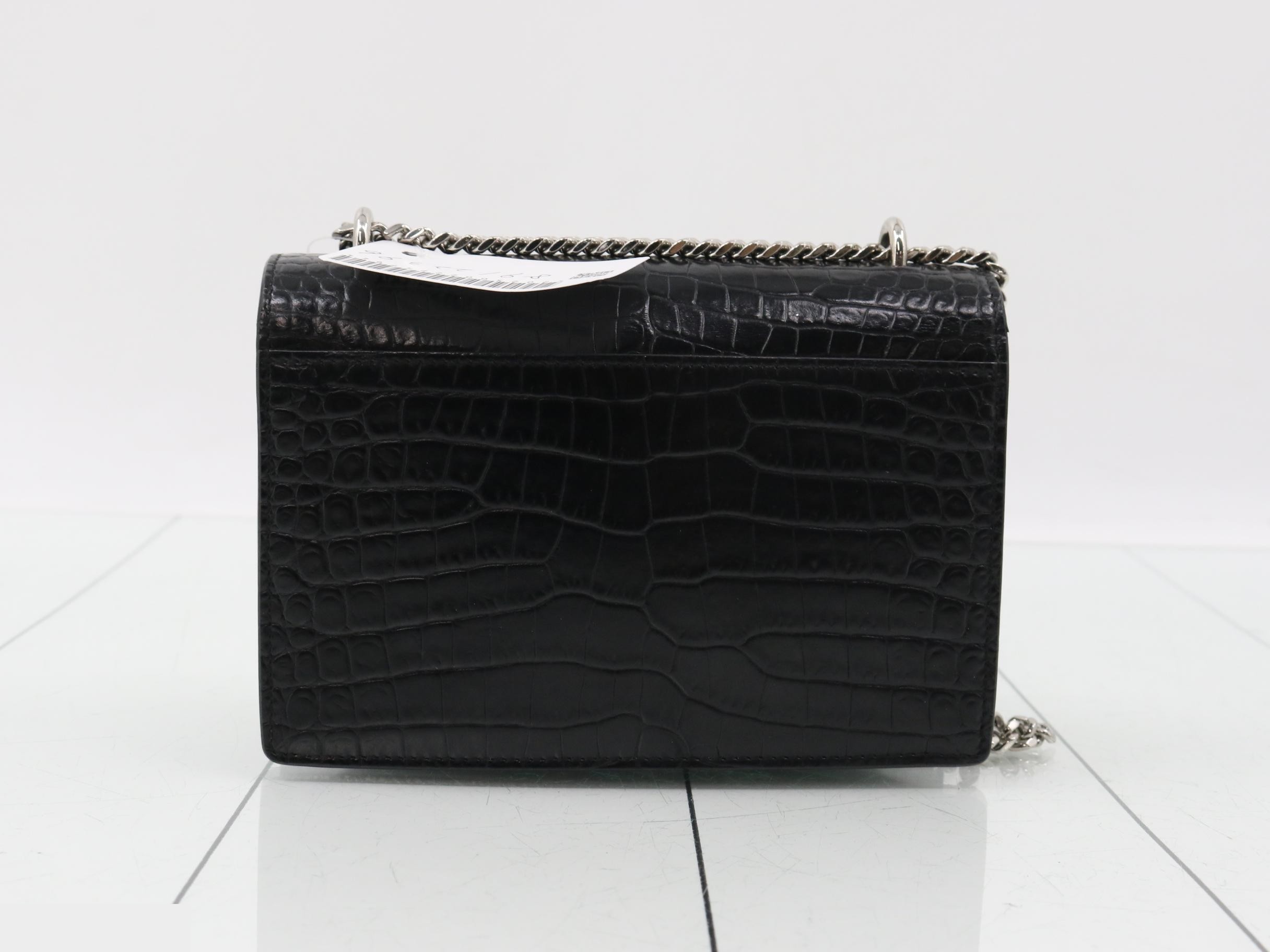 Chain shoulder bag, item number 452157, crocodile embossed. — view 2