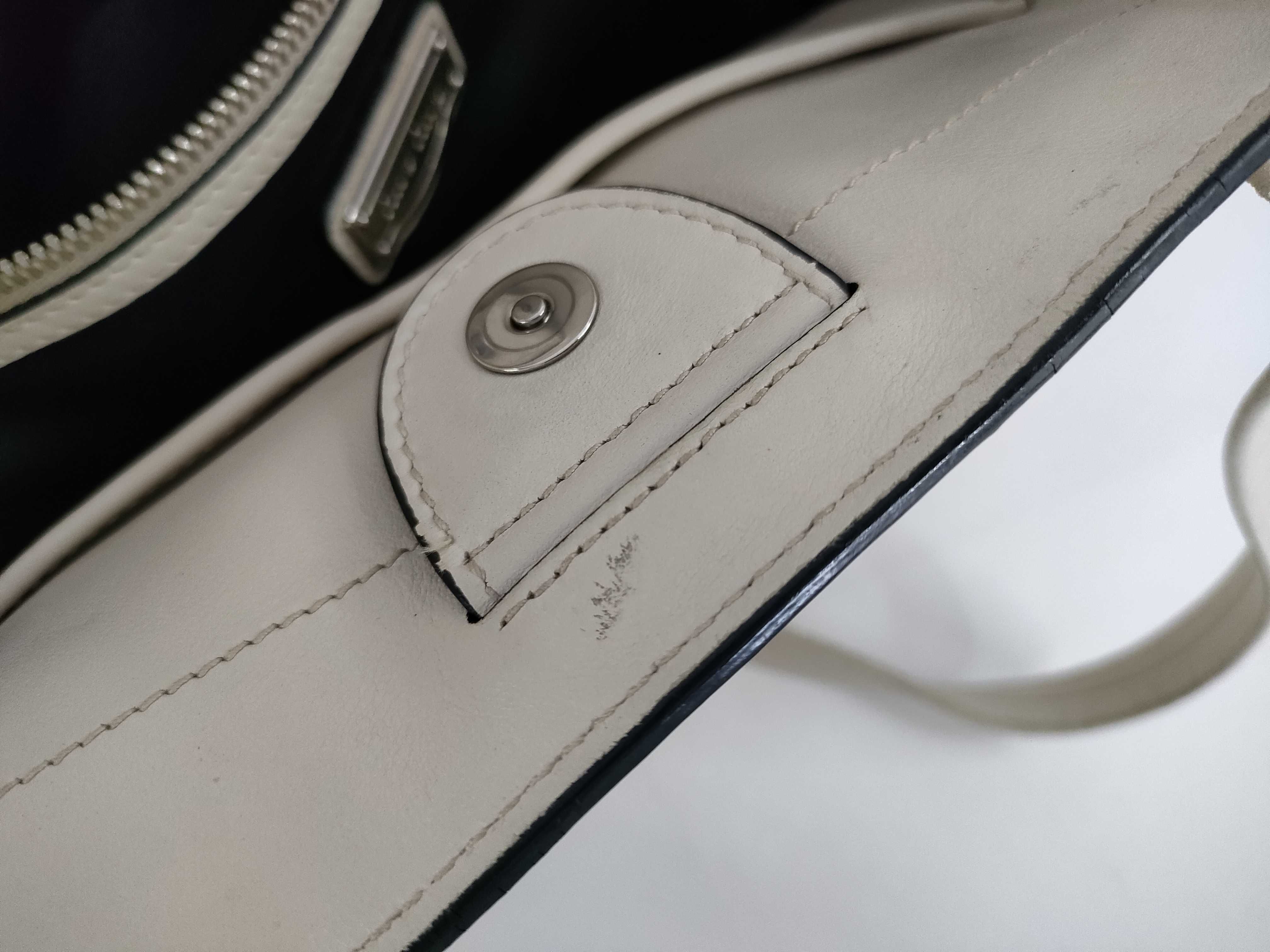 Leather Tote Bag, White Tote Bag — view 13