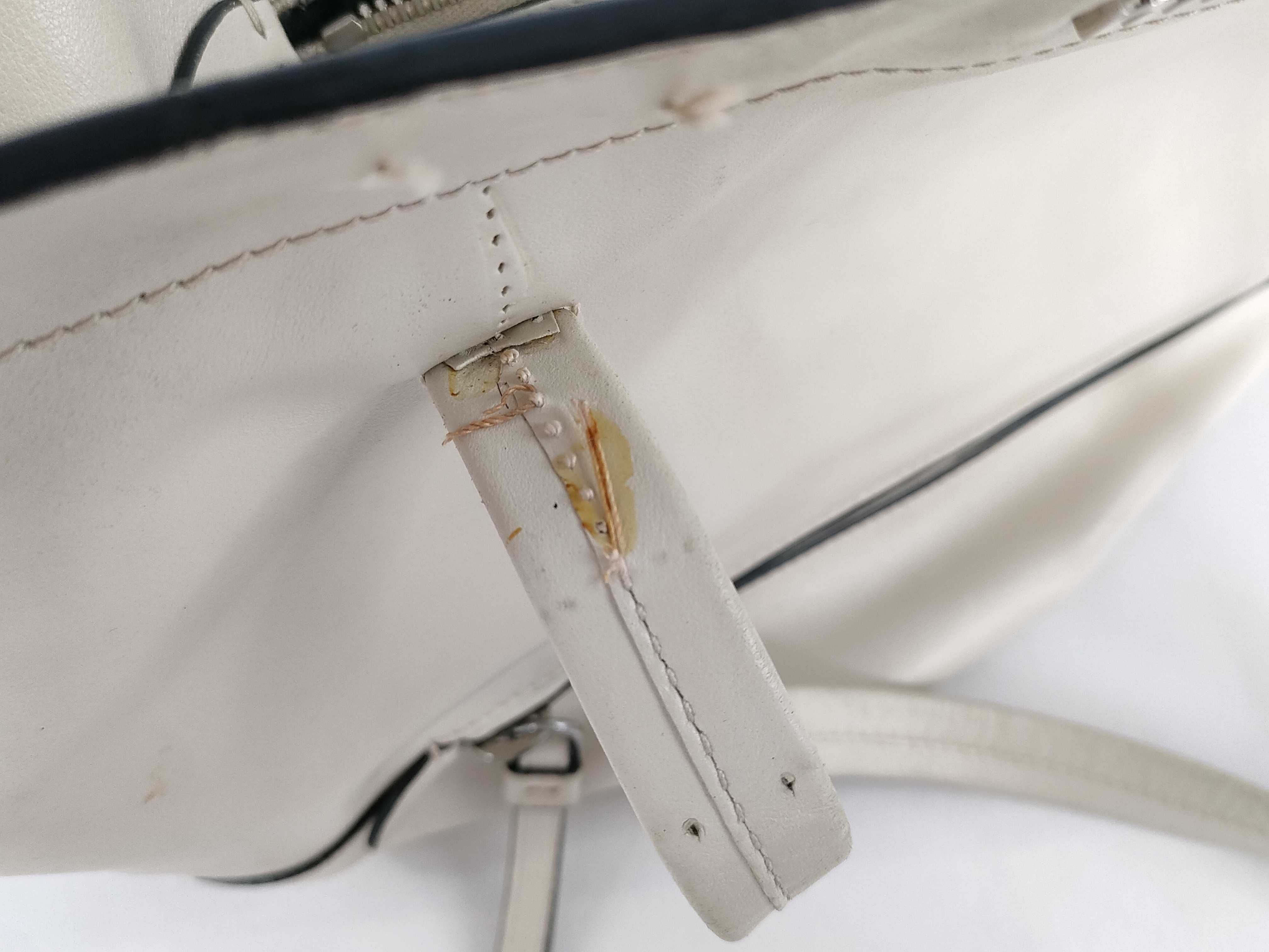 Leather Tote Bag, White Tote Bag — view 14