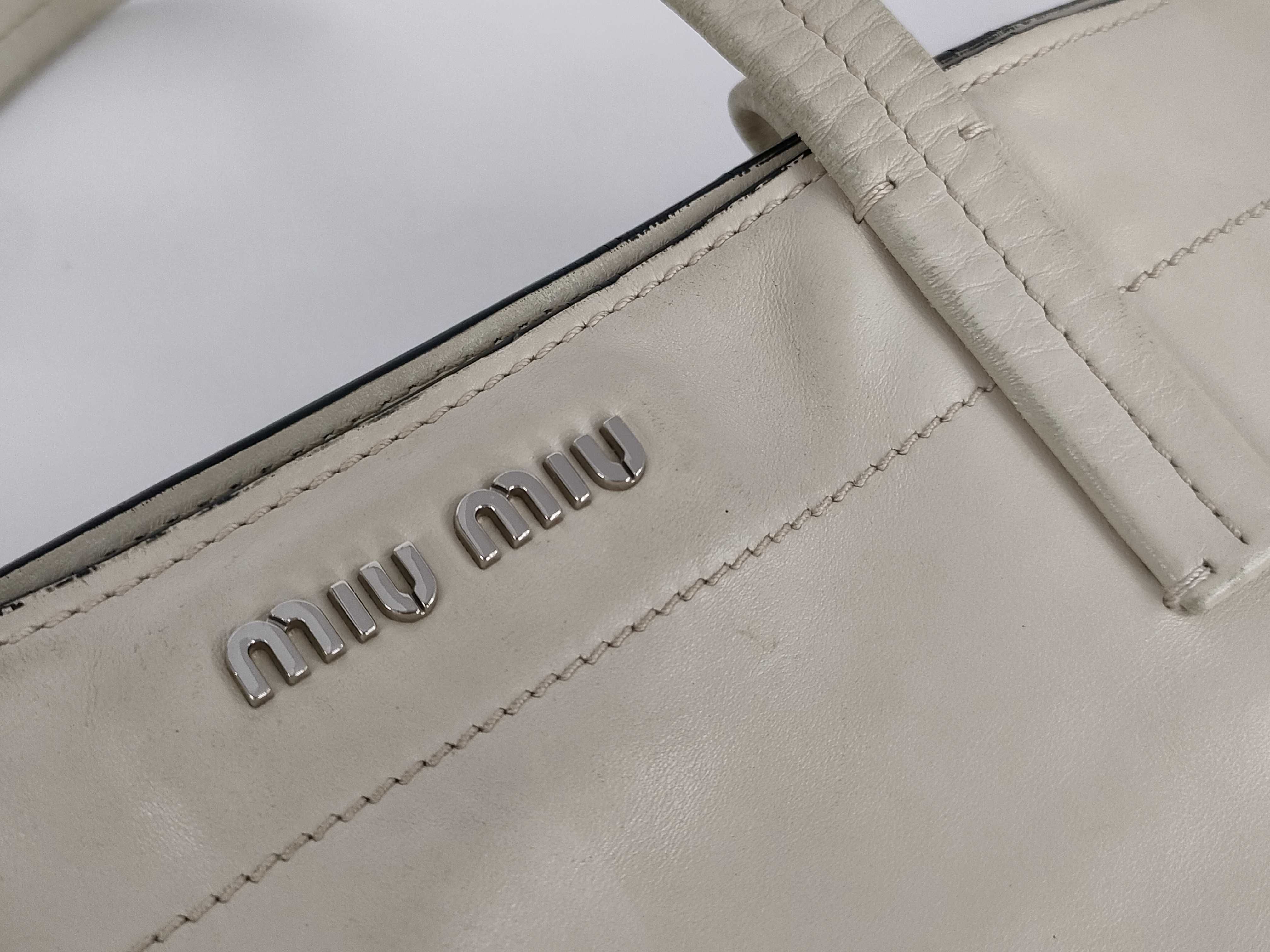 Leather Tote Bag, White Tote Bag — view 15