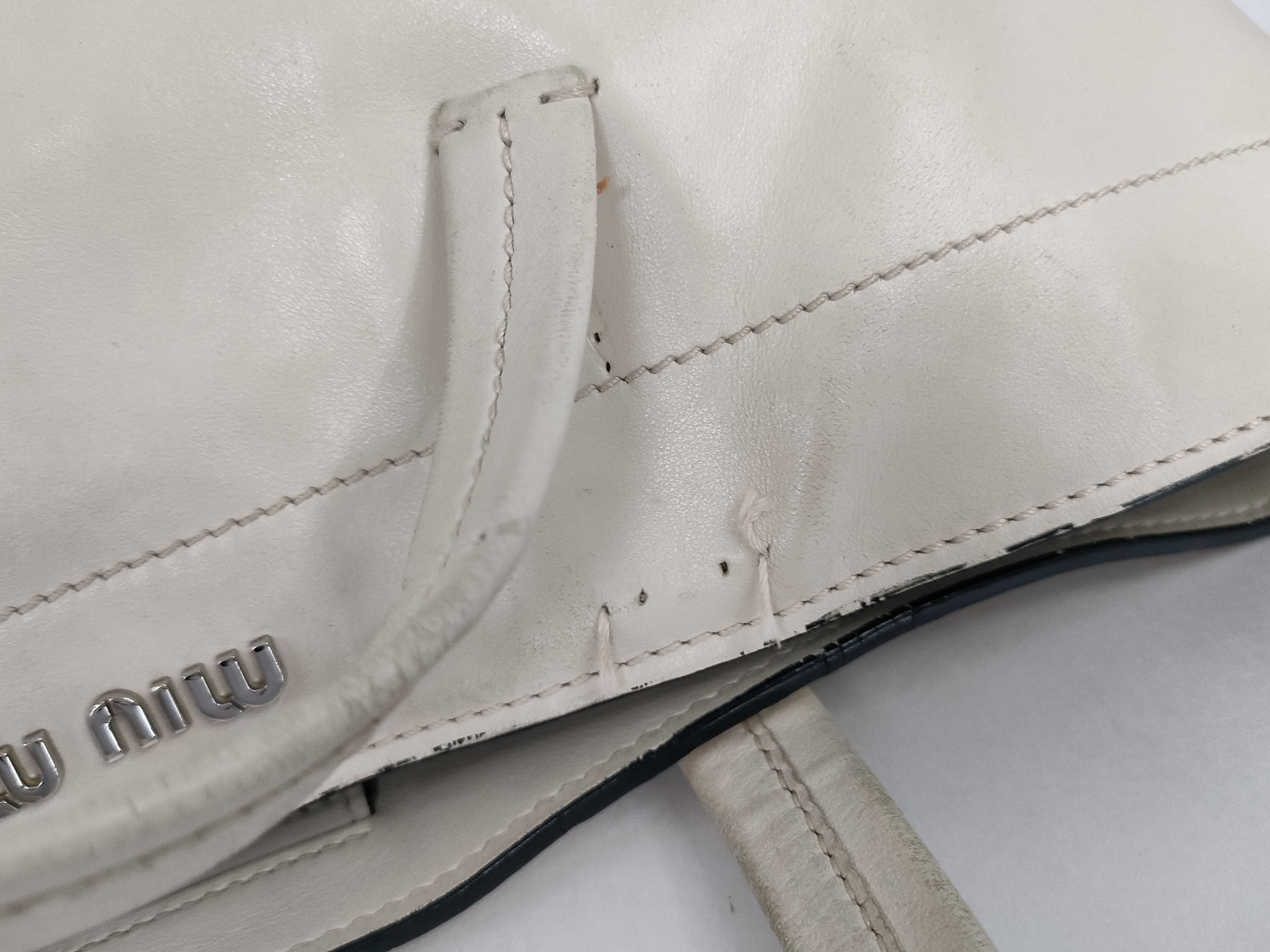 Leather Tote Bag, White Tote Bag — view 5