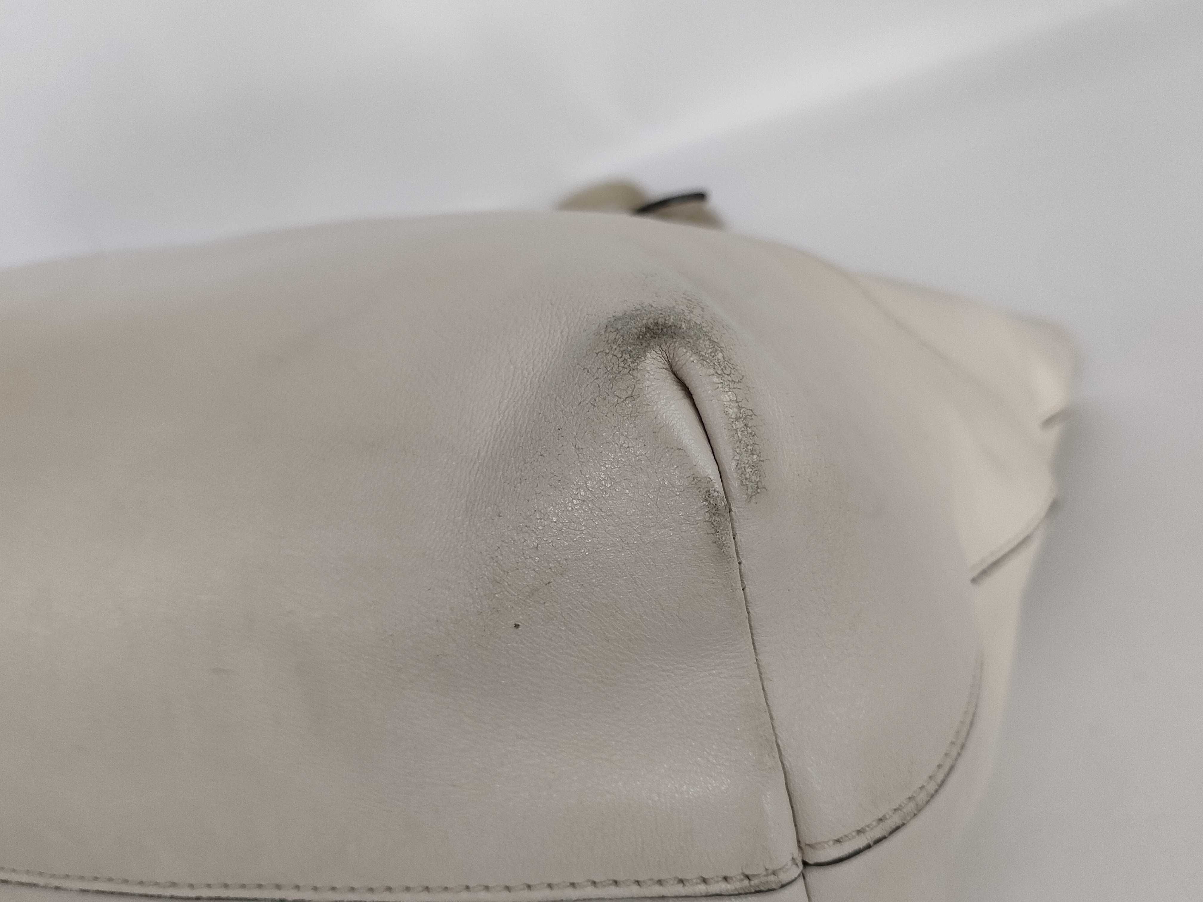 Leather Tote Bag, White Tote Bag — view 6