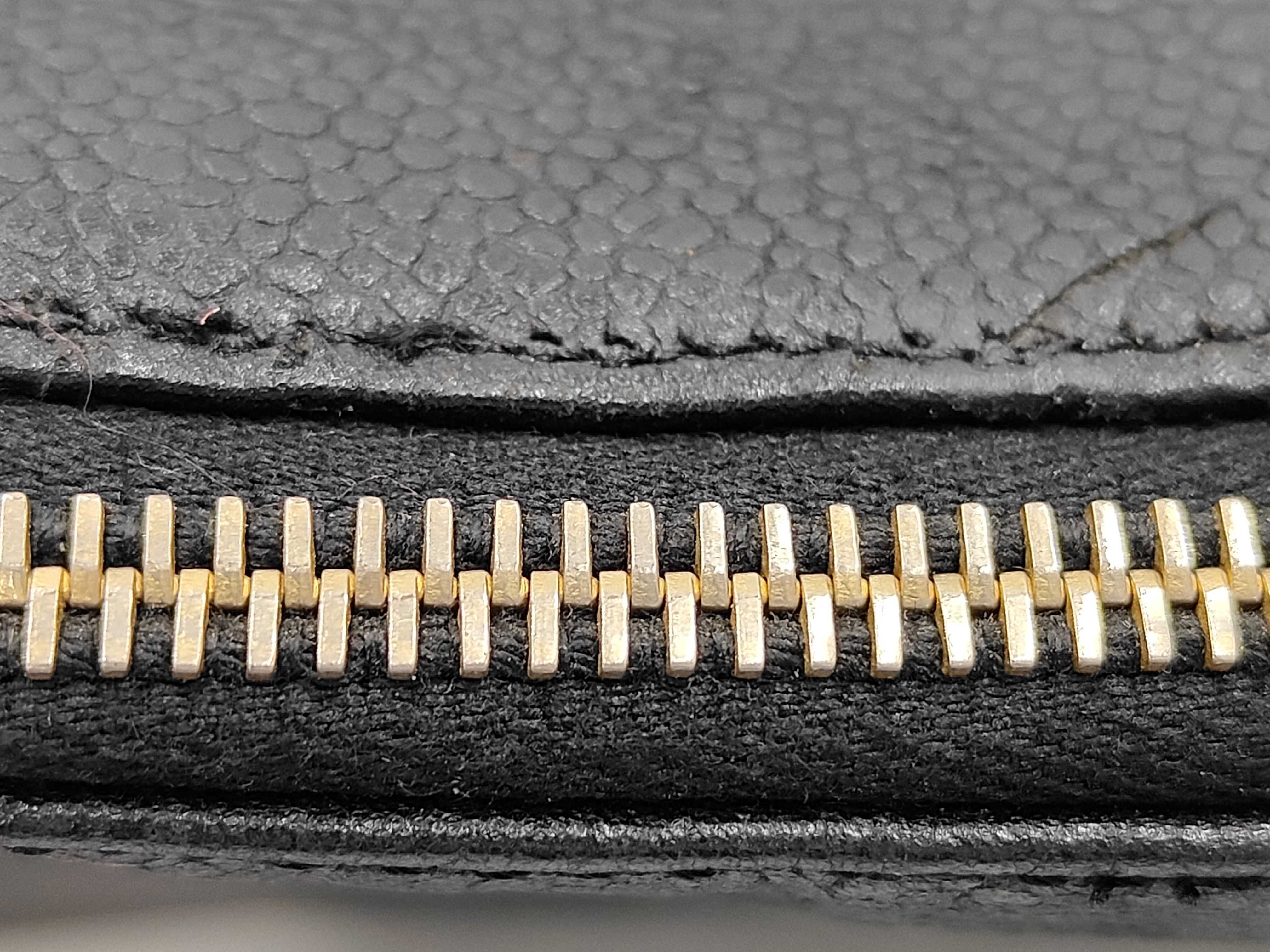 Coco Mark Caviar Skin 2-Way Handbag, Black with Gold Hardware, Series 2, ST Boston Bag — view 9