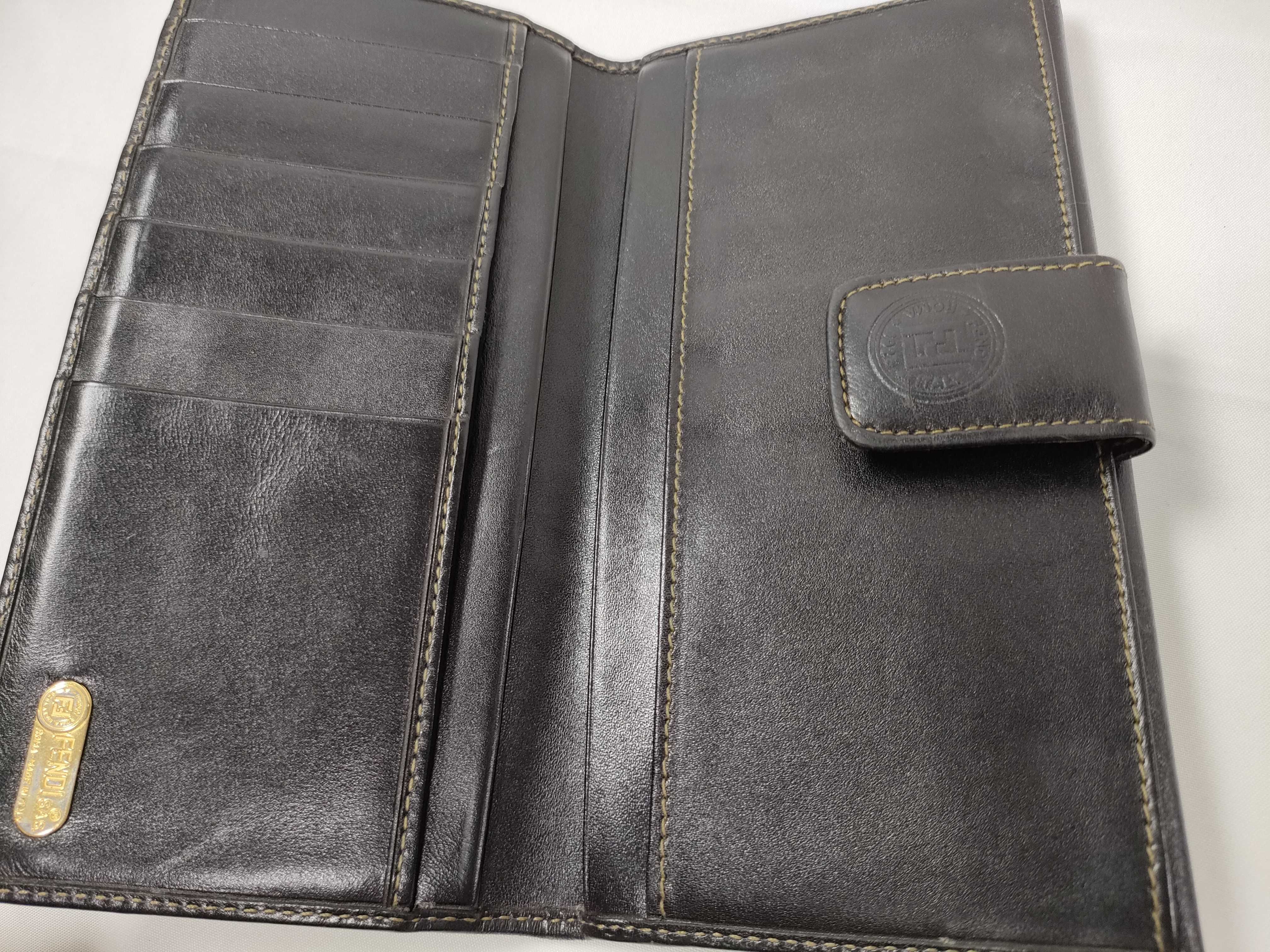 long wallet, Pecan FF logo Zucca coin case pouch wallet — view 10