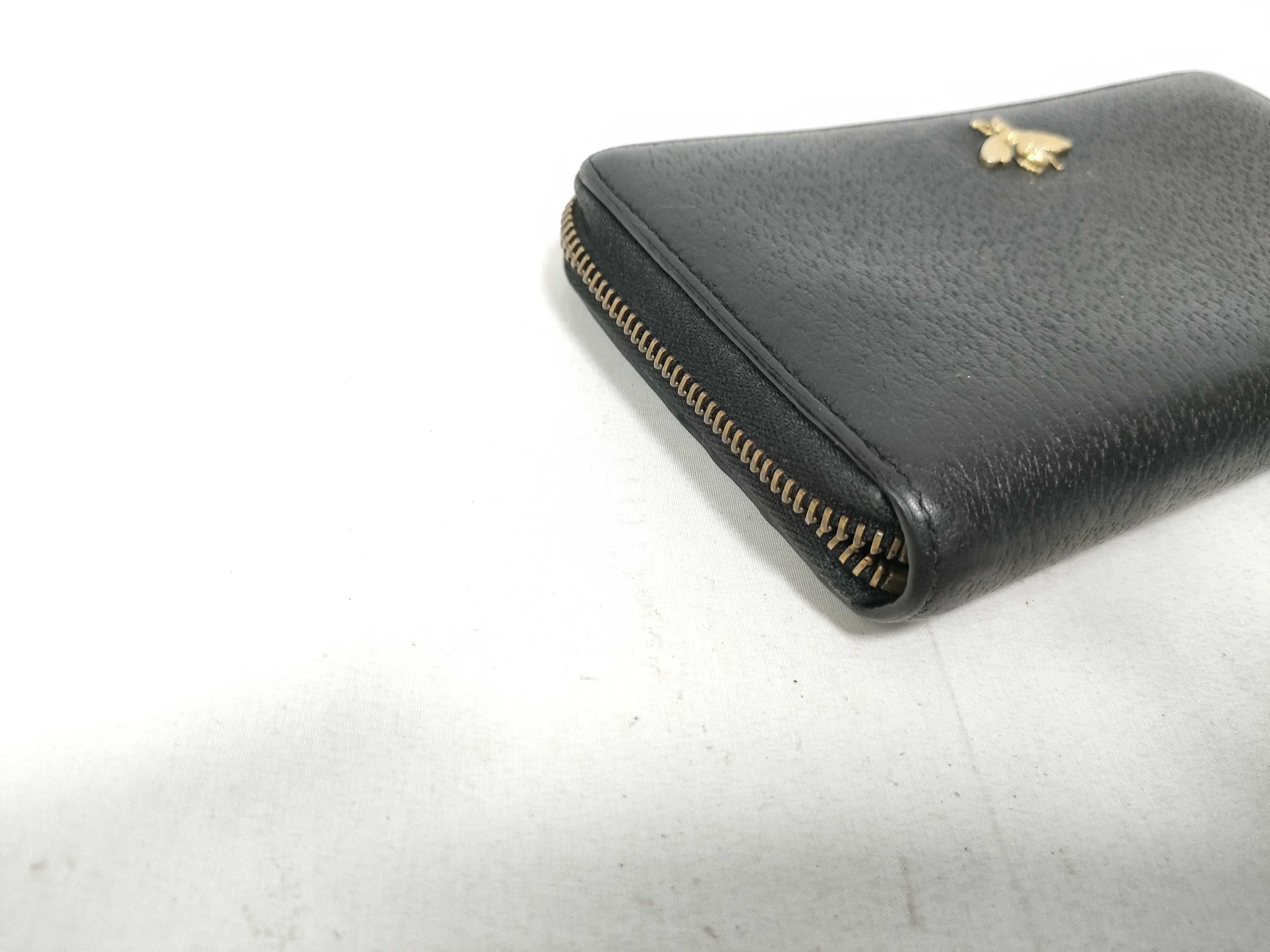 523667 Animalie Shrimp Zip-Around Wallet Leather Black Wallet (IY9072) — view 6