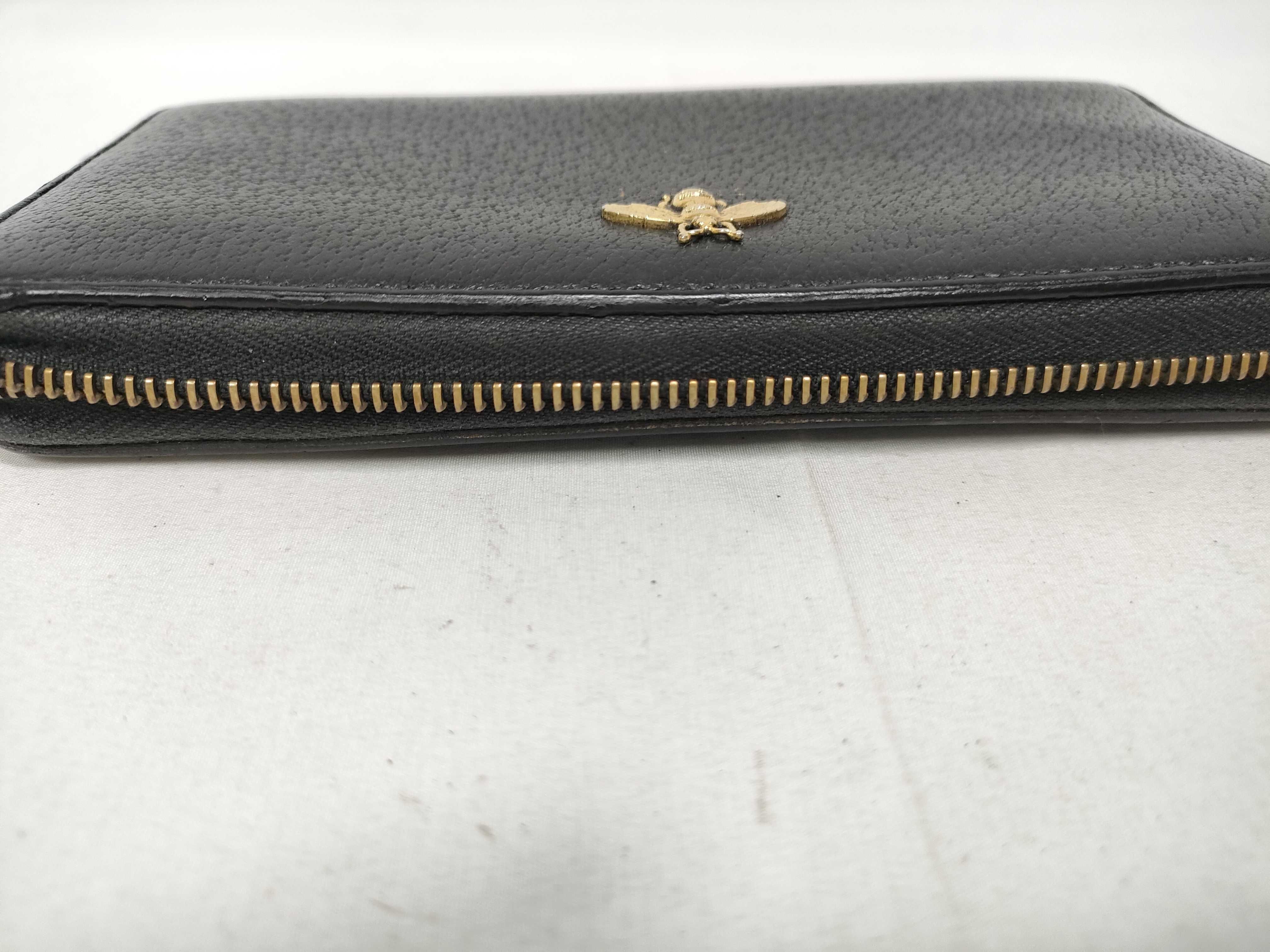 523667 Animalie Shrimp Zip-Around Wallet Leather Black Wallet (IY9072) — view 8
