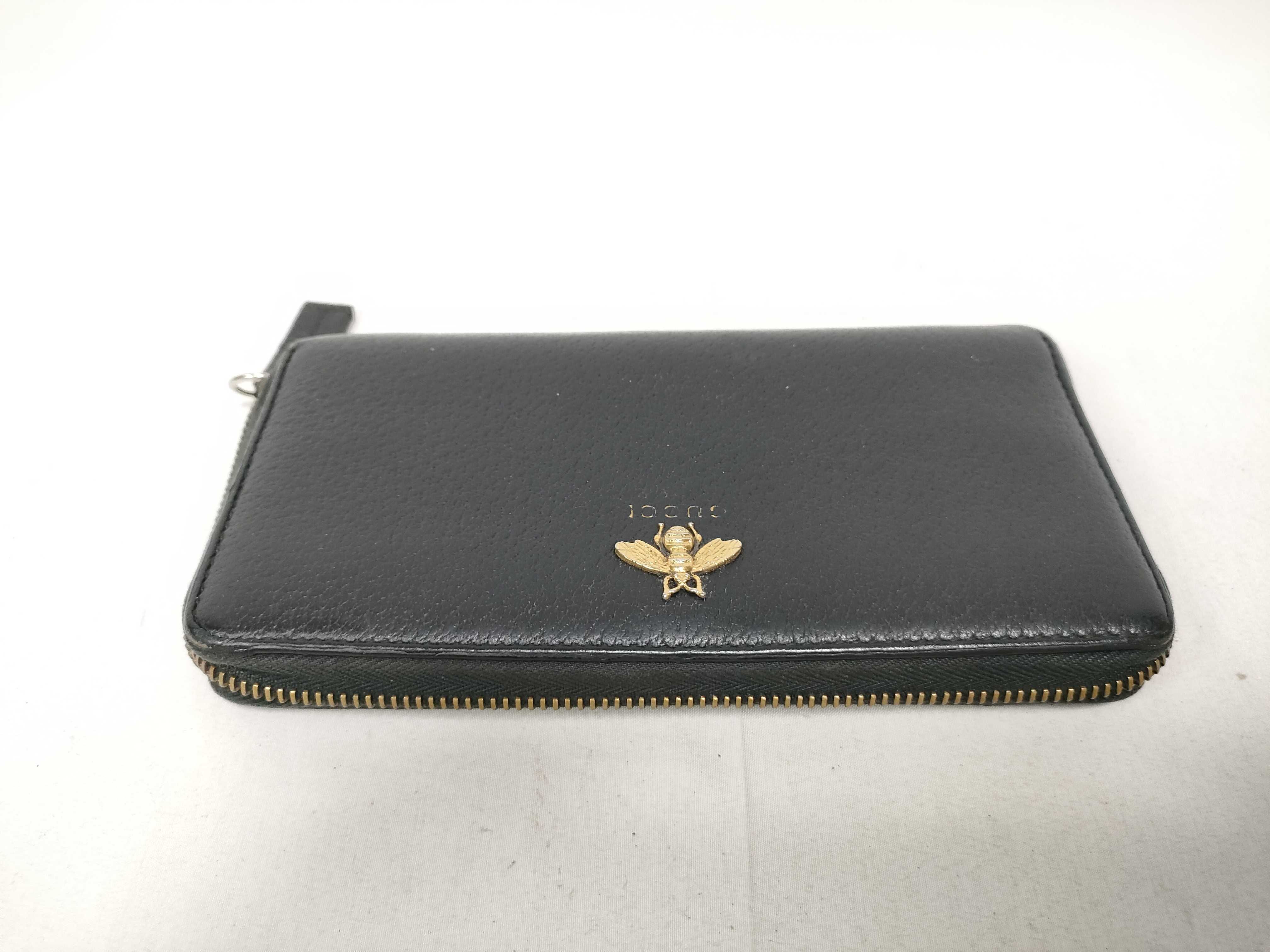 523667 Animalie Shrimp Zip-Around Wallet Leather Black Wallet (IY9072) — view 9