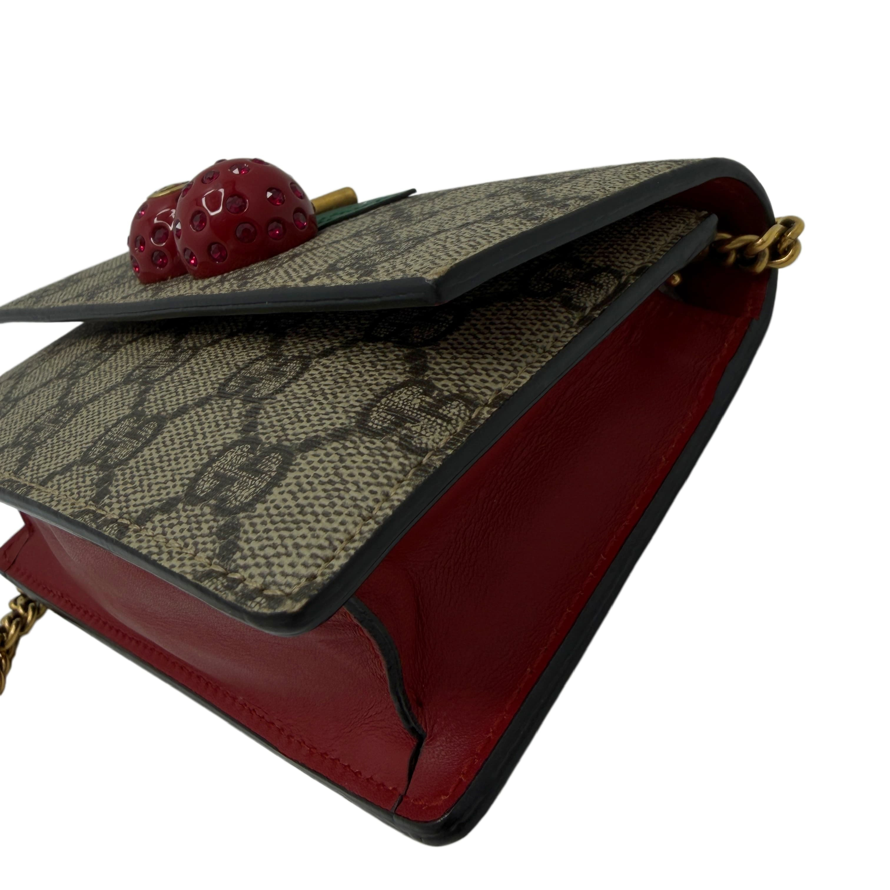 GG Supreme Cherry Mini Chain Shoulder Bag — view 5