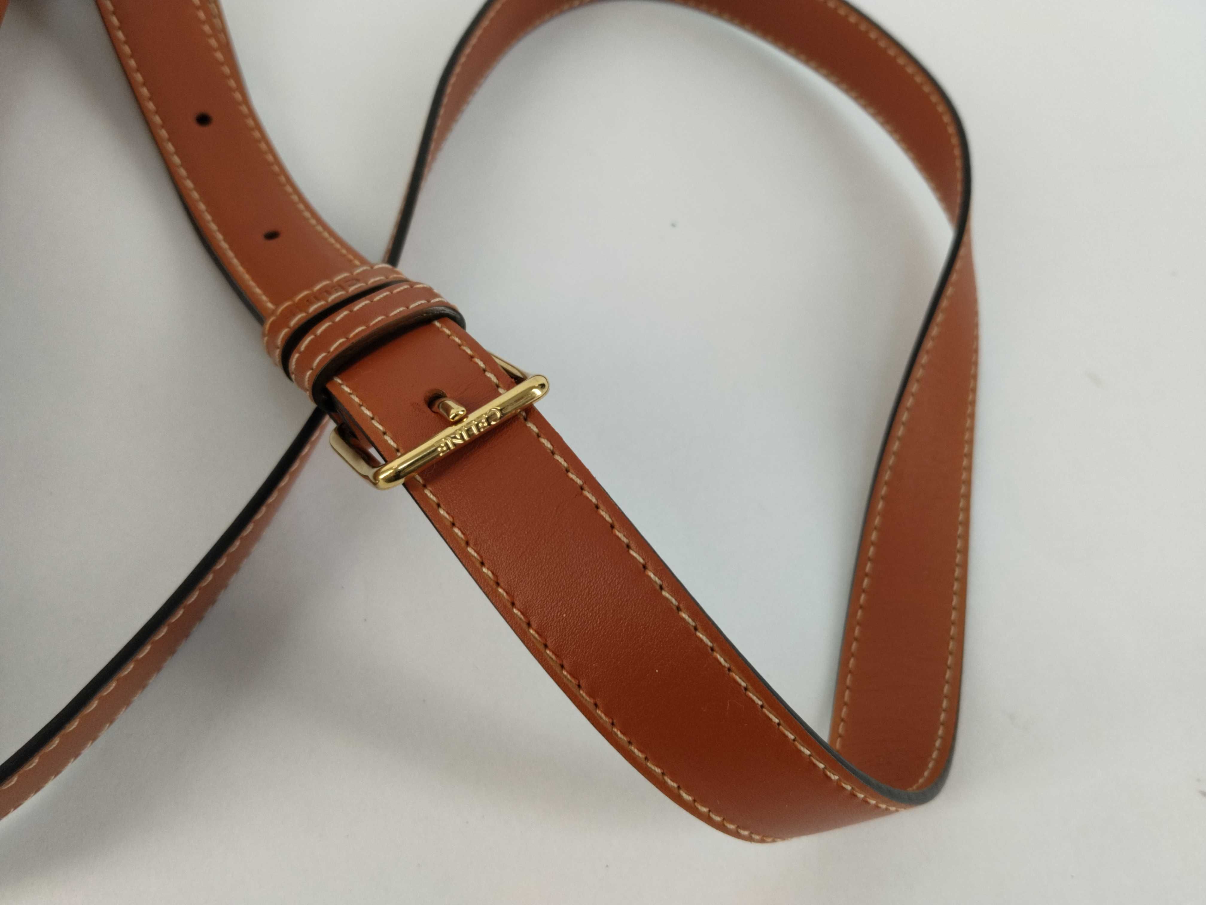 Triomphe Teen Leather Brown Shoulder Bag — view 4