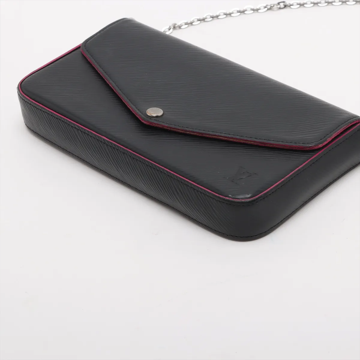 Epi Pochette Félicie M64579 TJ1158 Black x Pink — view 3