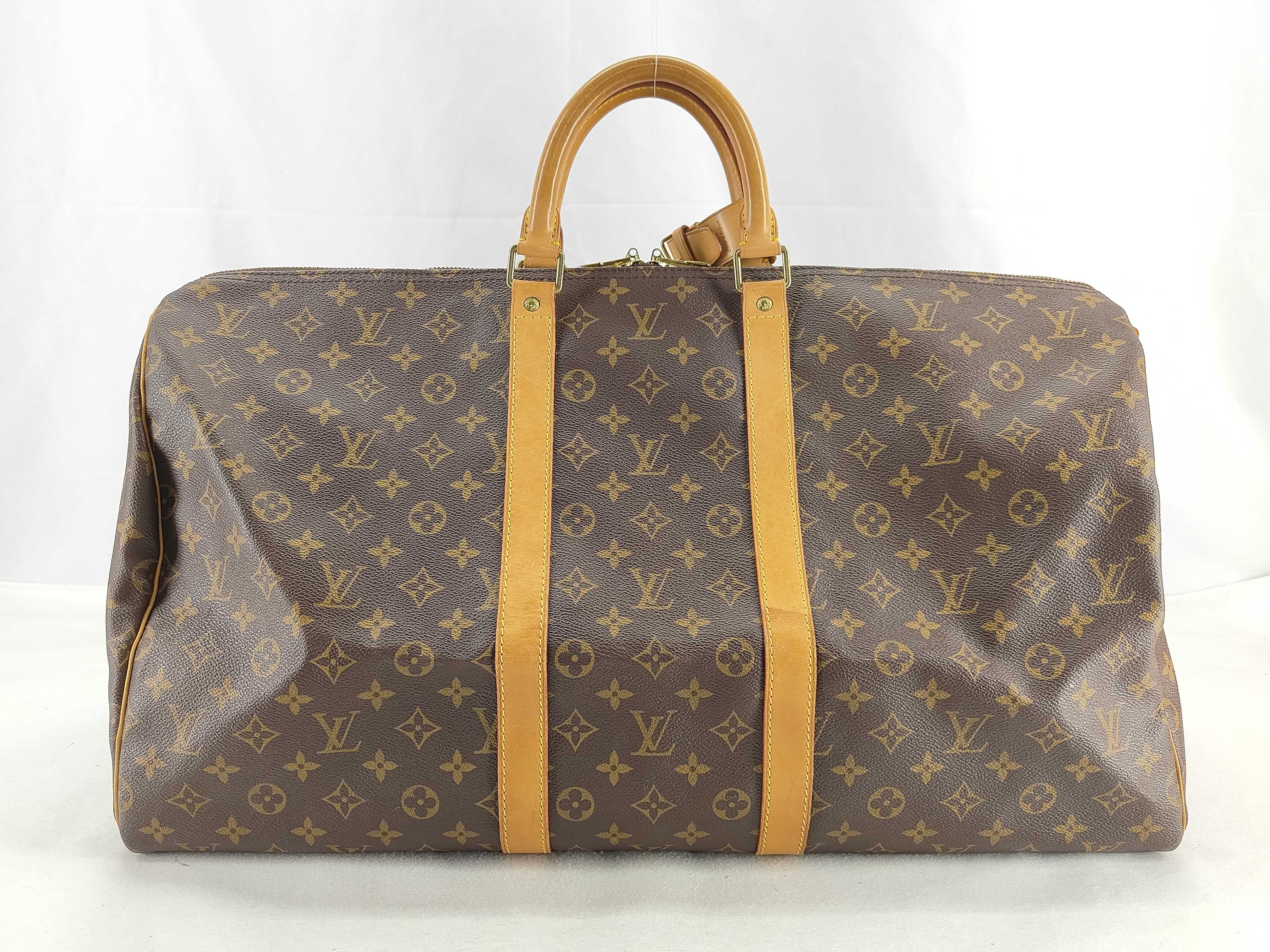 Monogram M41414 Keepall Bandoulière 55 Boston Bag
