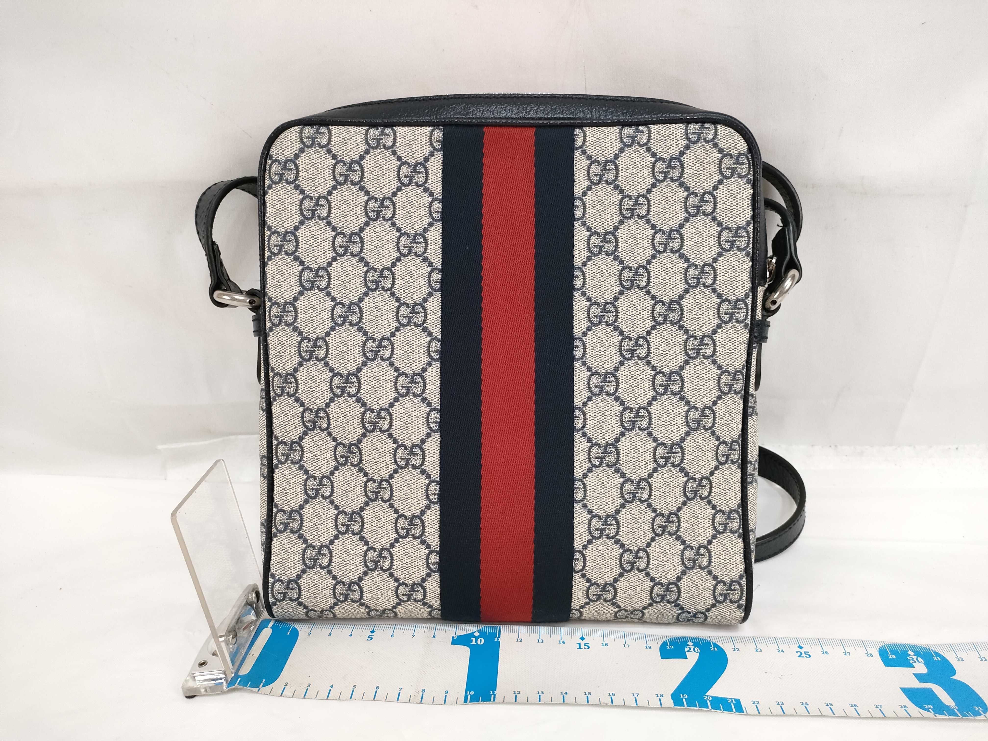 GG Supreme DU- GG Supreme Ophidia PVC Shoulder Bag Beige x Brown 547926 Shoulder Bag — view 2