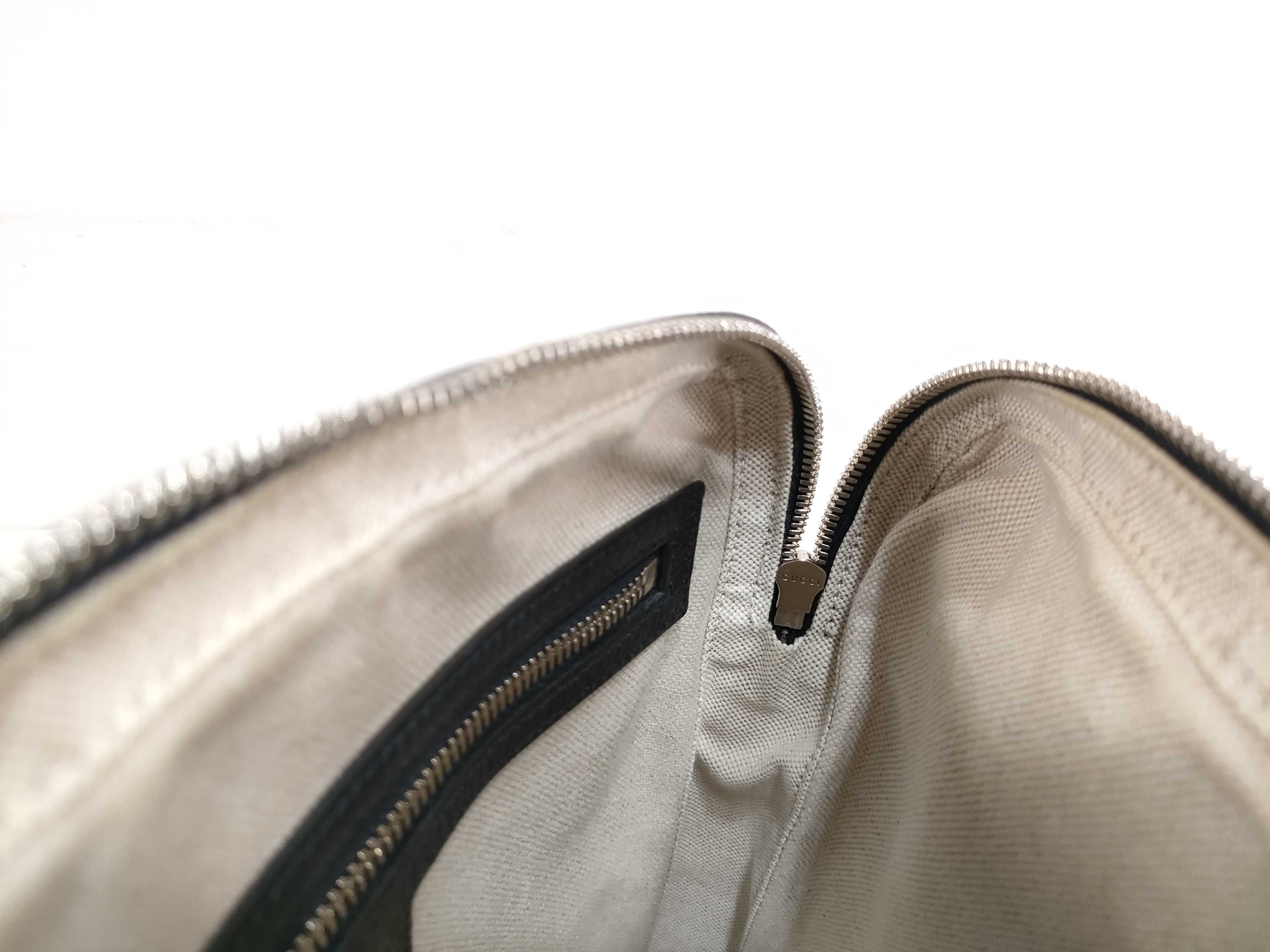 GG Supreme DU- GG Supreme Ophidia PVC Shoulder Bag Beige x Brown 547926 Shoulder Bag — view 11