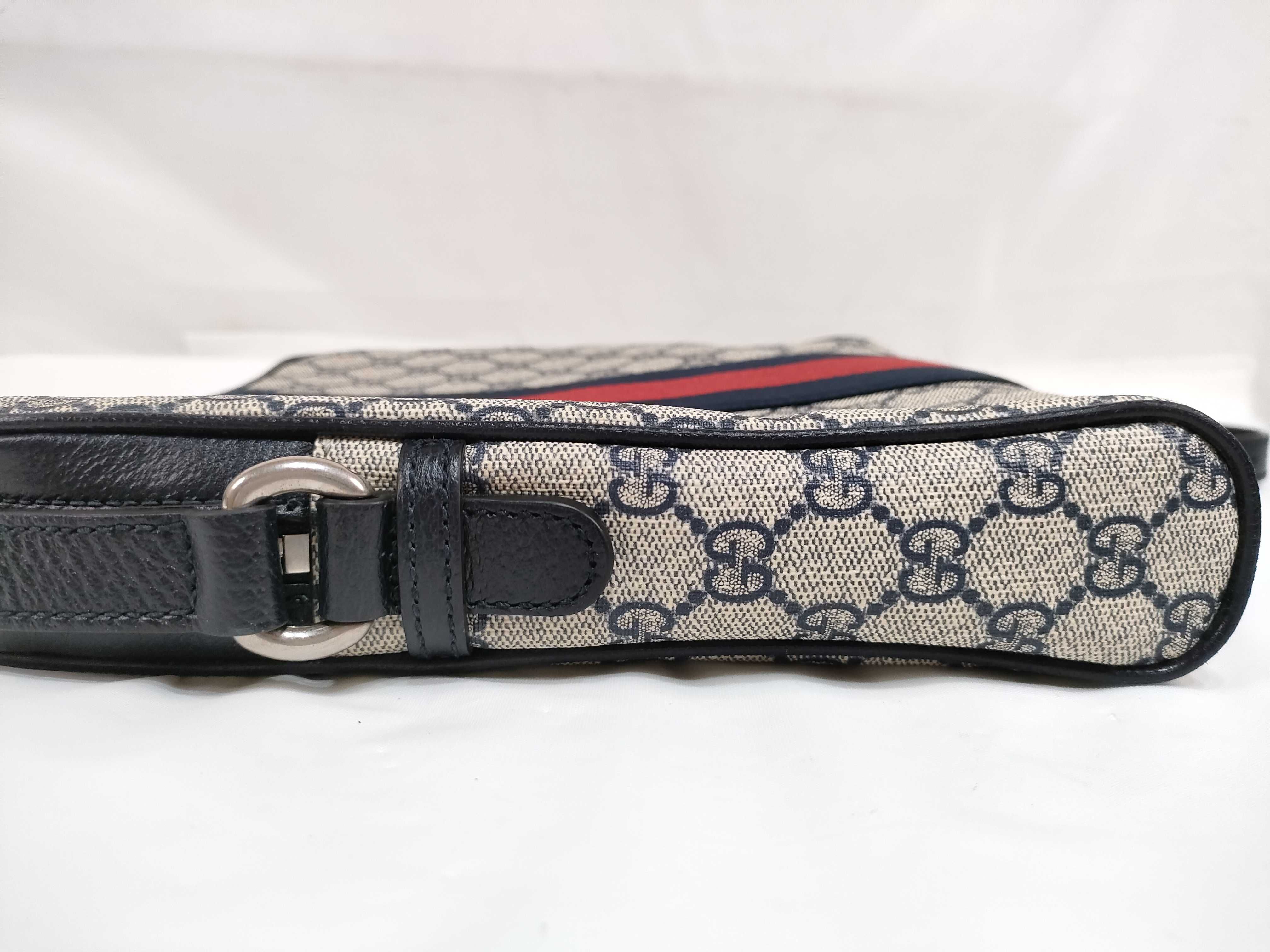 GG Supreme DU- GG Supreme Ophidia PVC Shoulder Bag Beige x Brown 547926 Shoulder Bag — view 8
