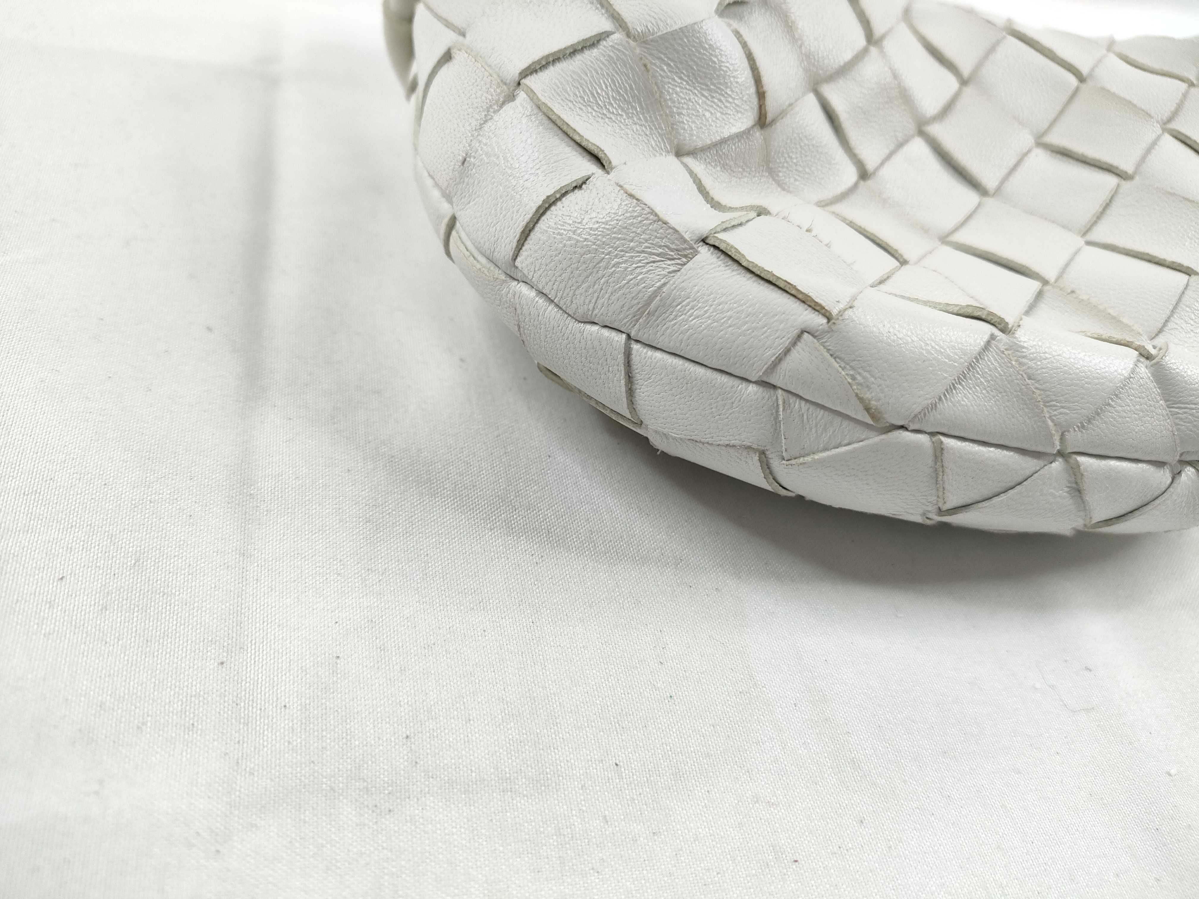 Intrecciato DU- Intrecciato Candy Jodi Leather Handbag White — view 3