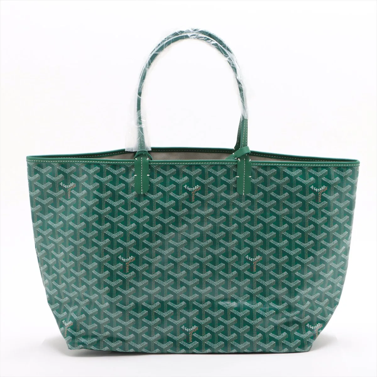 Saint Louis PM PVC x Leather Tote Bag Green — view 2