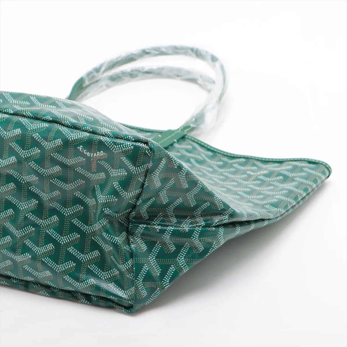 Saint Louis PM PVC x Leather Tote Bag Green — view 3