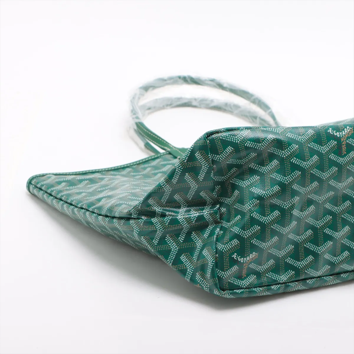 Saint Louis PM PVC x Leather Tote Bag Green — view 4