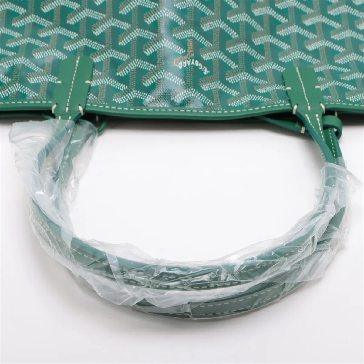 Saint Louis PM PVC x Leather Tote Bag Green — view 5