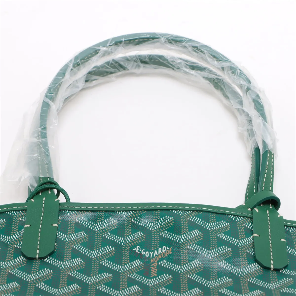 Saint Louis PM PVC x Leather Tote Bag Green — view 6