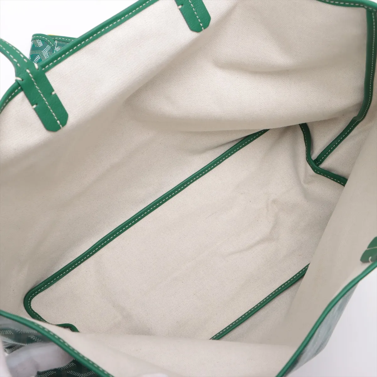 Saint Louis PM PVC x Leather Tote Bag Green — view 7