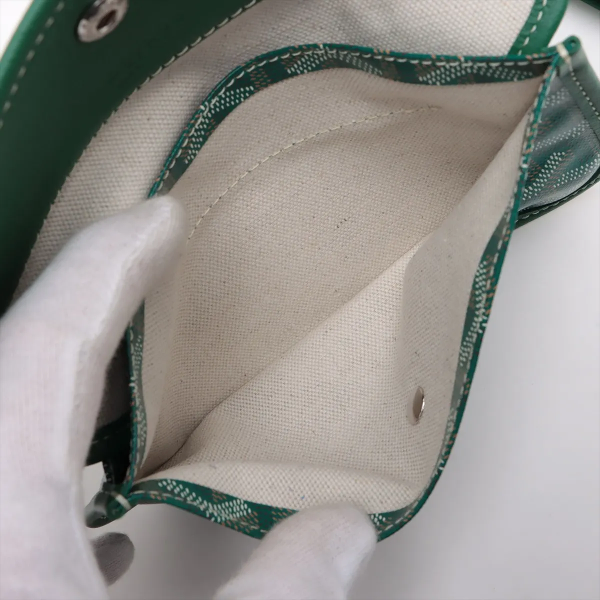 Saint Louis PM PVC x Leather Tote Bag Green — view 8