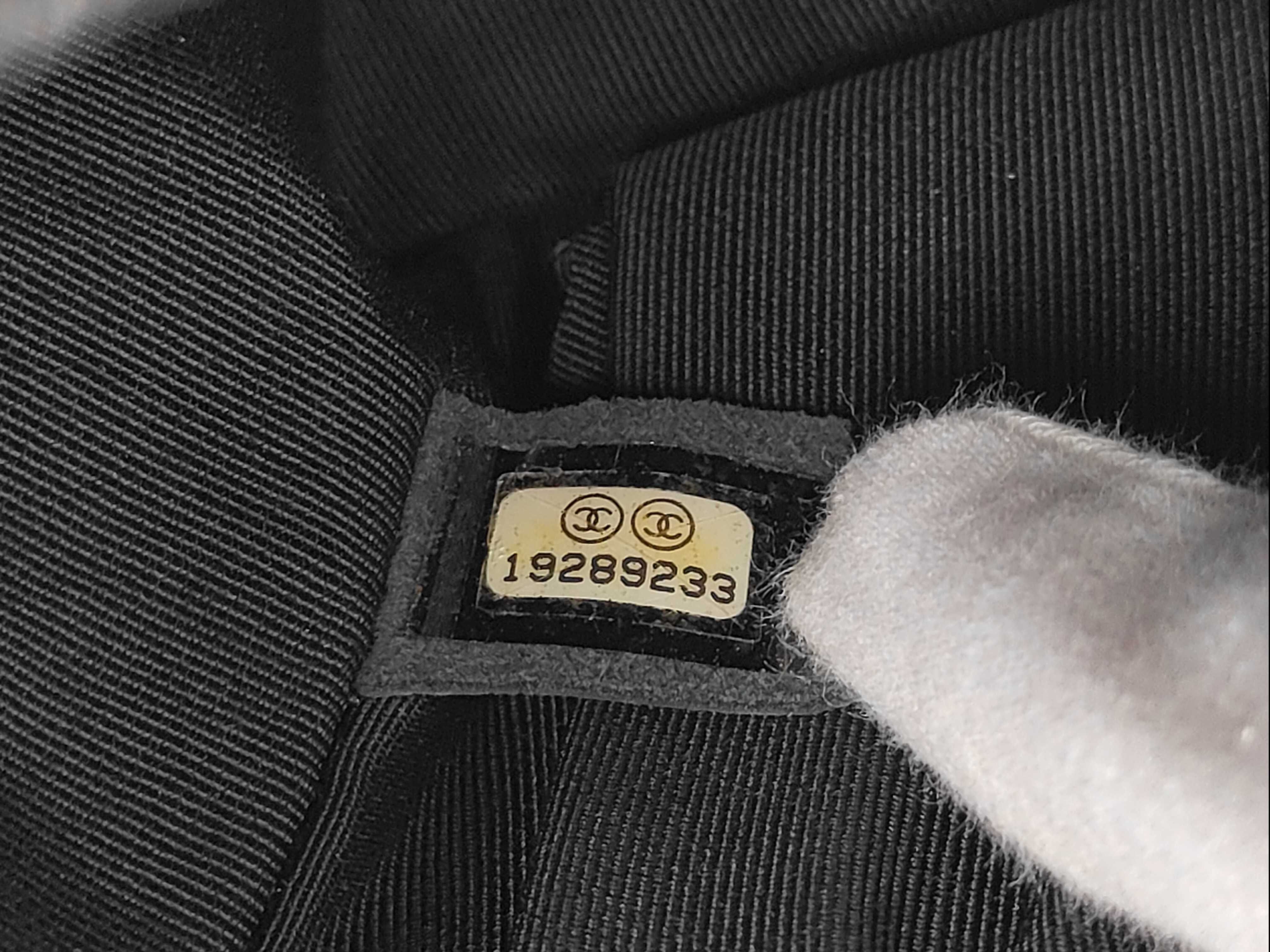 Boy Chanel Black Chain Shoulder Bag (Serial Number 19) — view 11