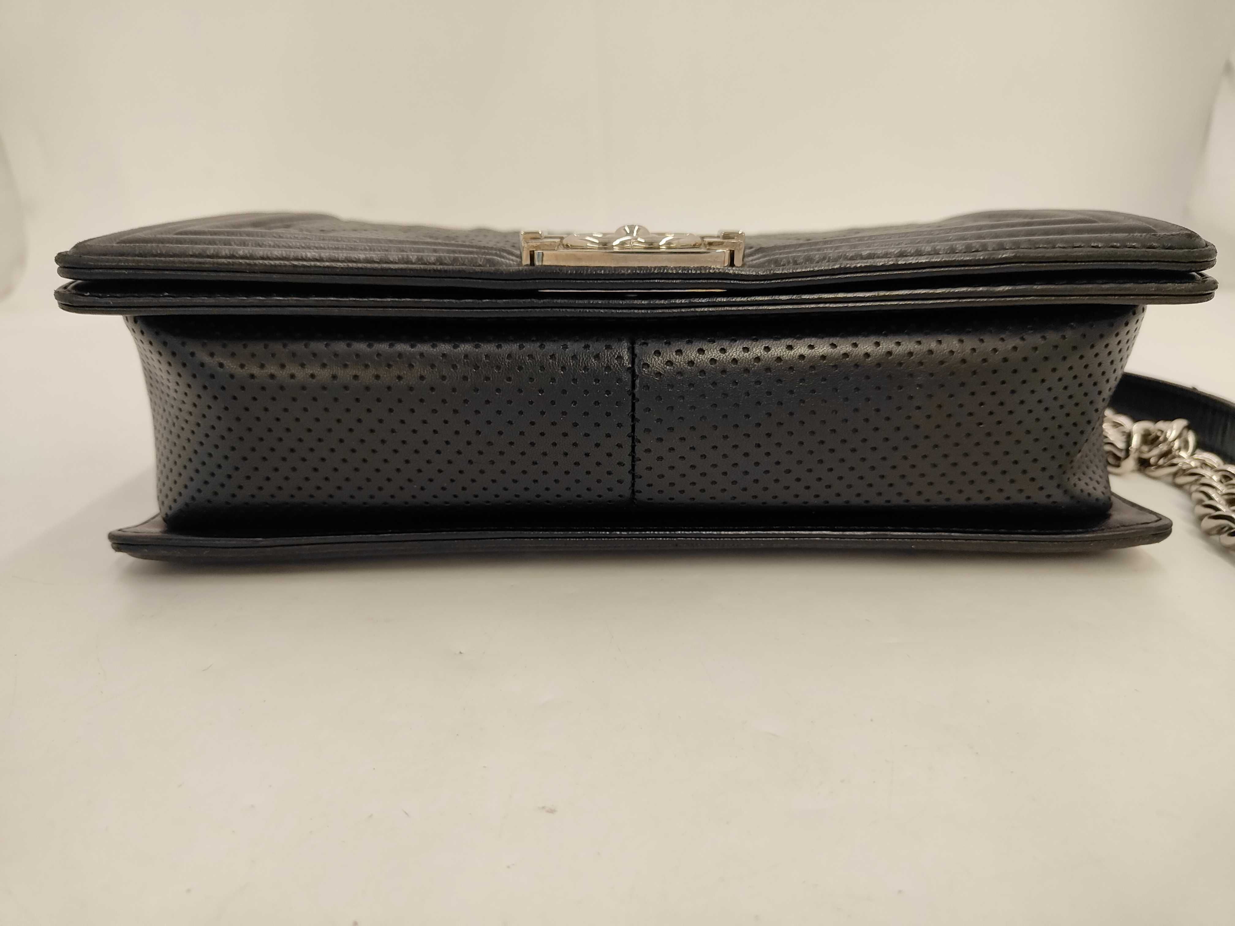 Boy Chanel Black Chain Shoulder Bag (Serial Number 19) — view 6