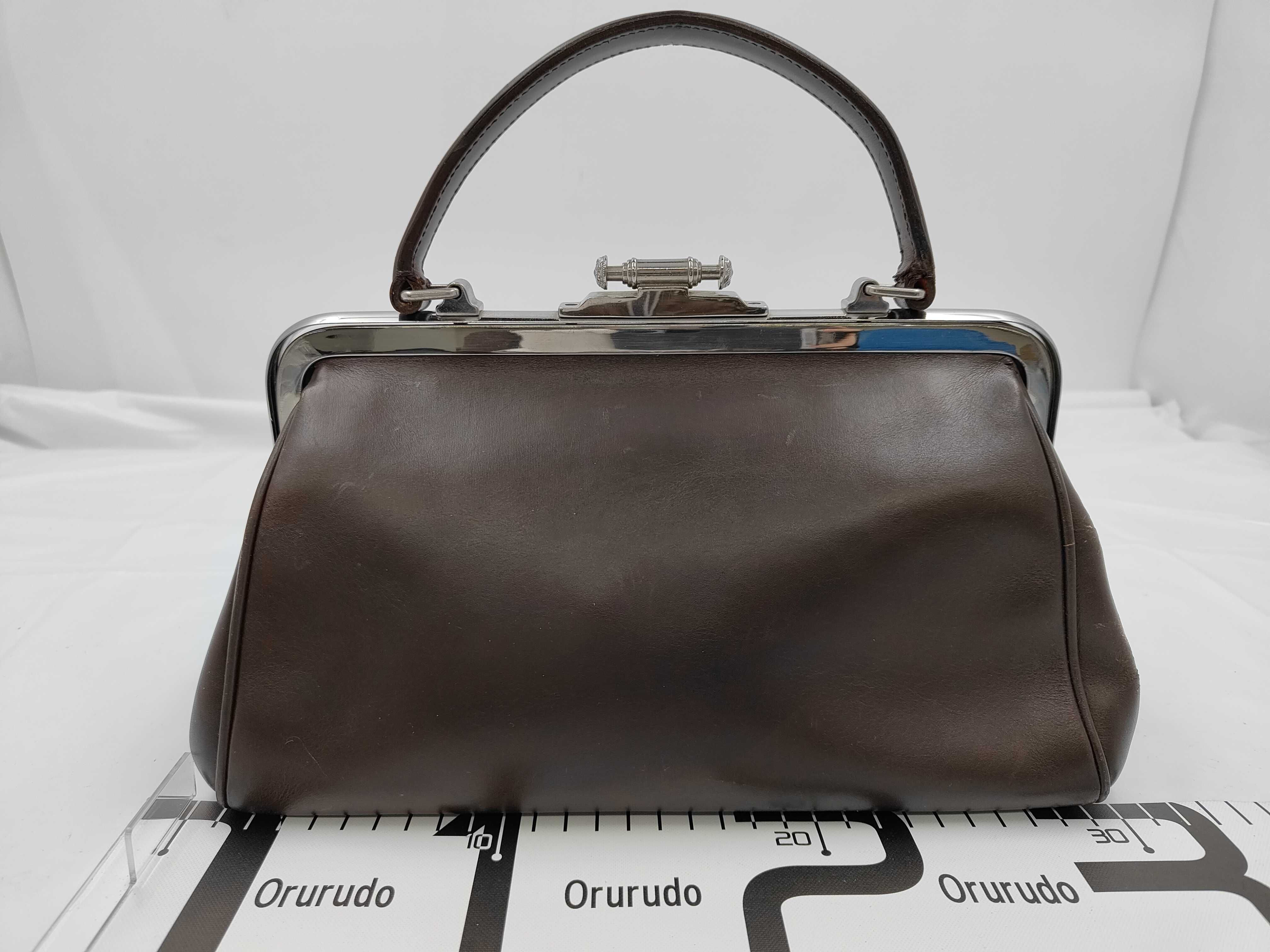 Vitello Cerniera Doctor's Bag, Dark Brown Handbag — view 2