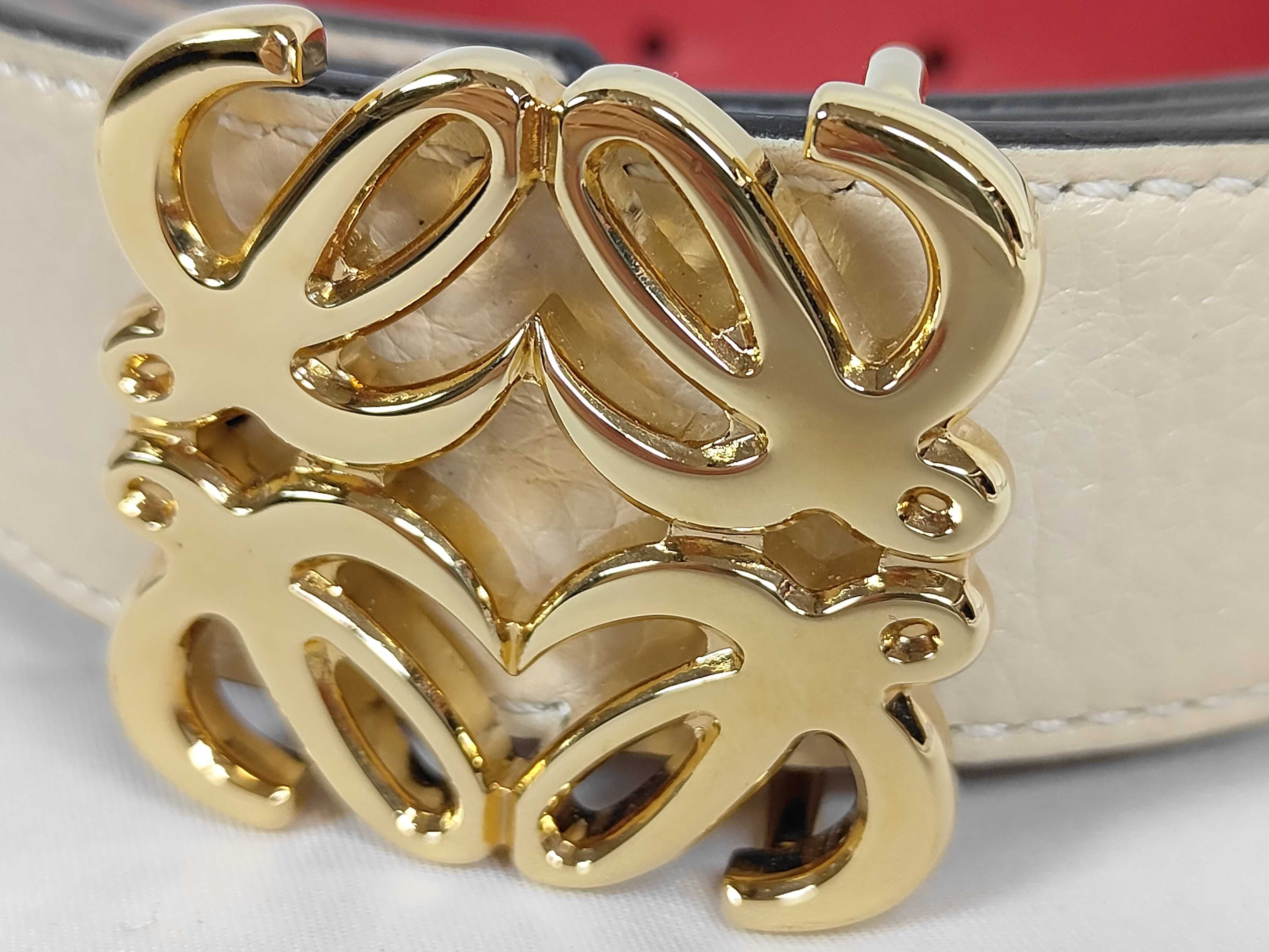 belt, Anagram buckle, leather belt — view 2