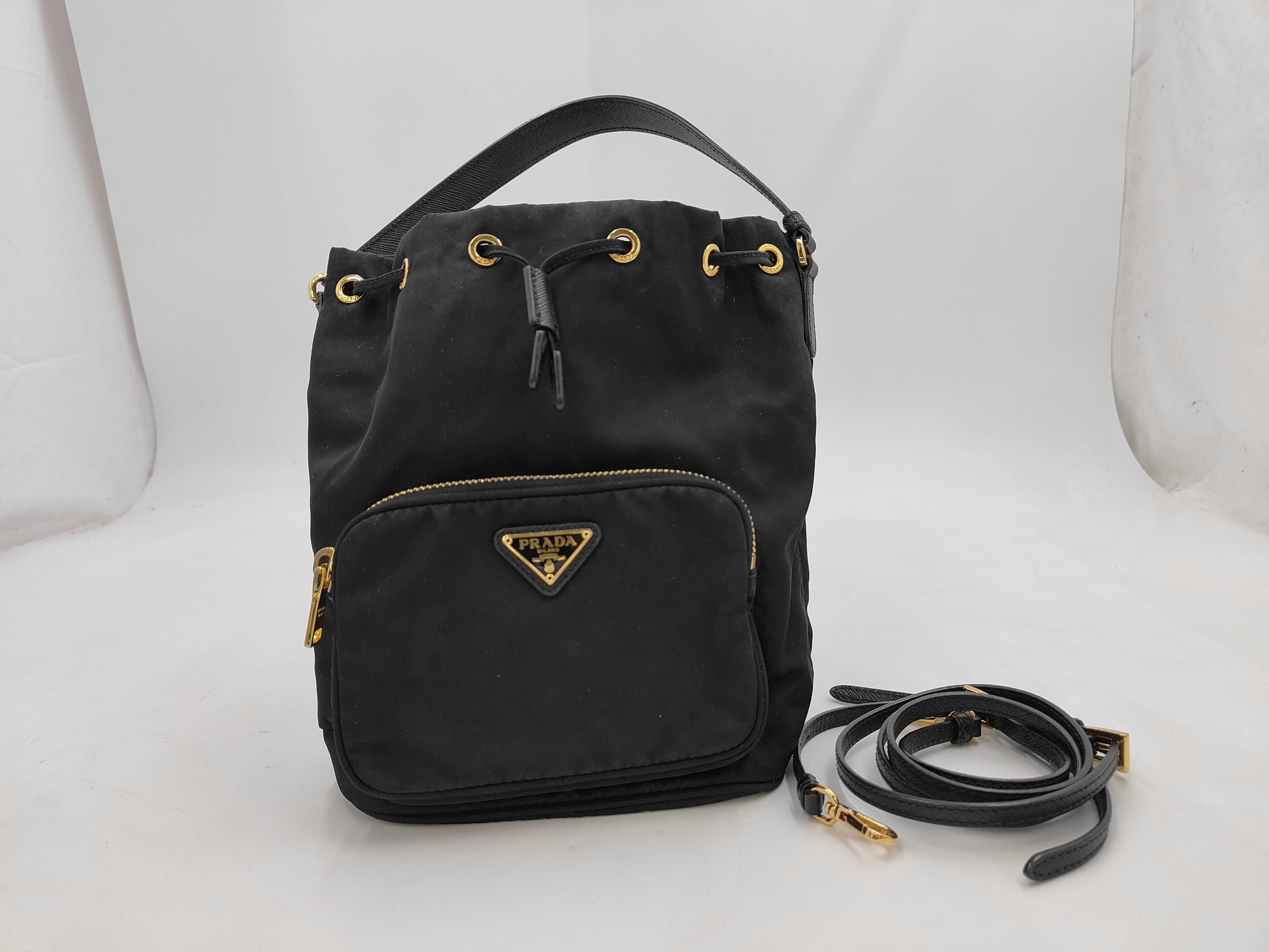 Nylon Bag NYLON DRAWSTRING BUCKET 2WAY 1BH038 Tote Bag