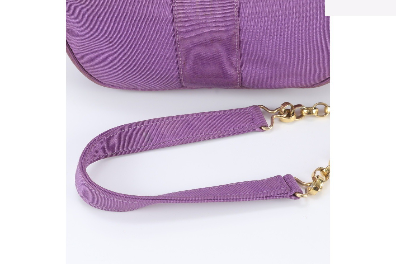 Chain Leather Canvas Shoulder Bag (Crossbody) — view 2