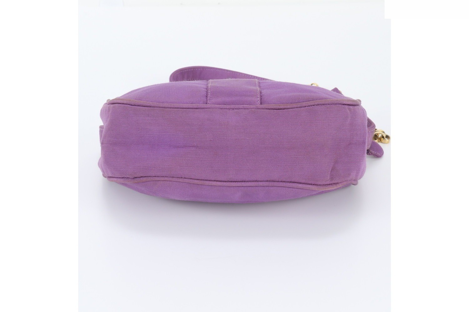 Chain Leather Canvas Shoulder Bag (Crossbody) — view 6