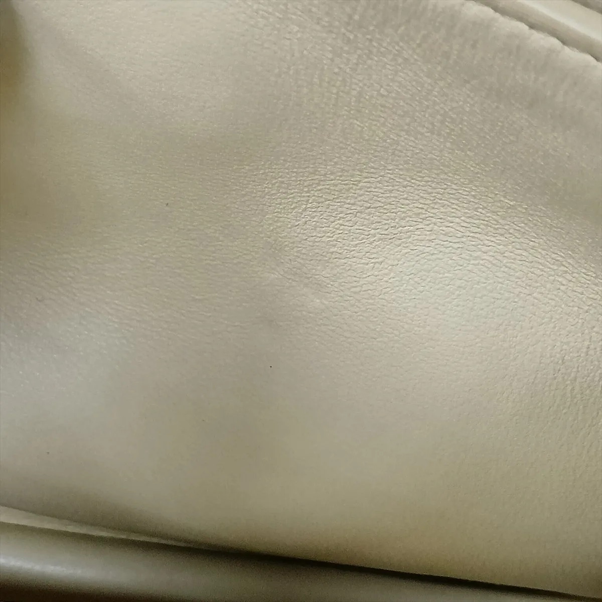 Dada Small Leather Shoulder Bag, Beige — view 13