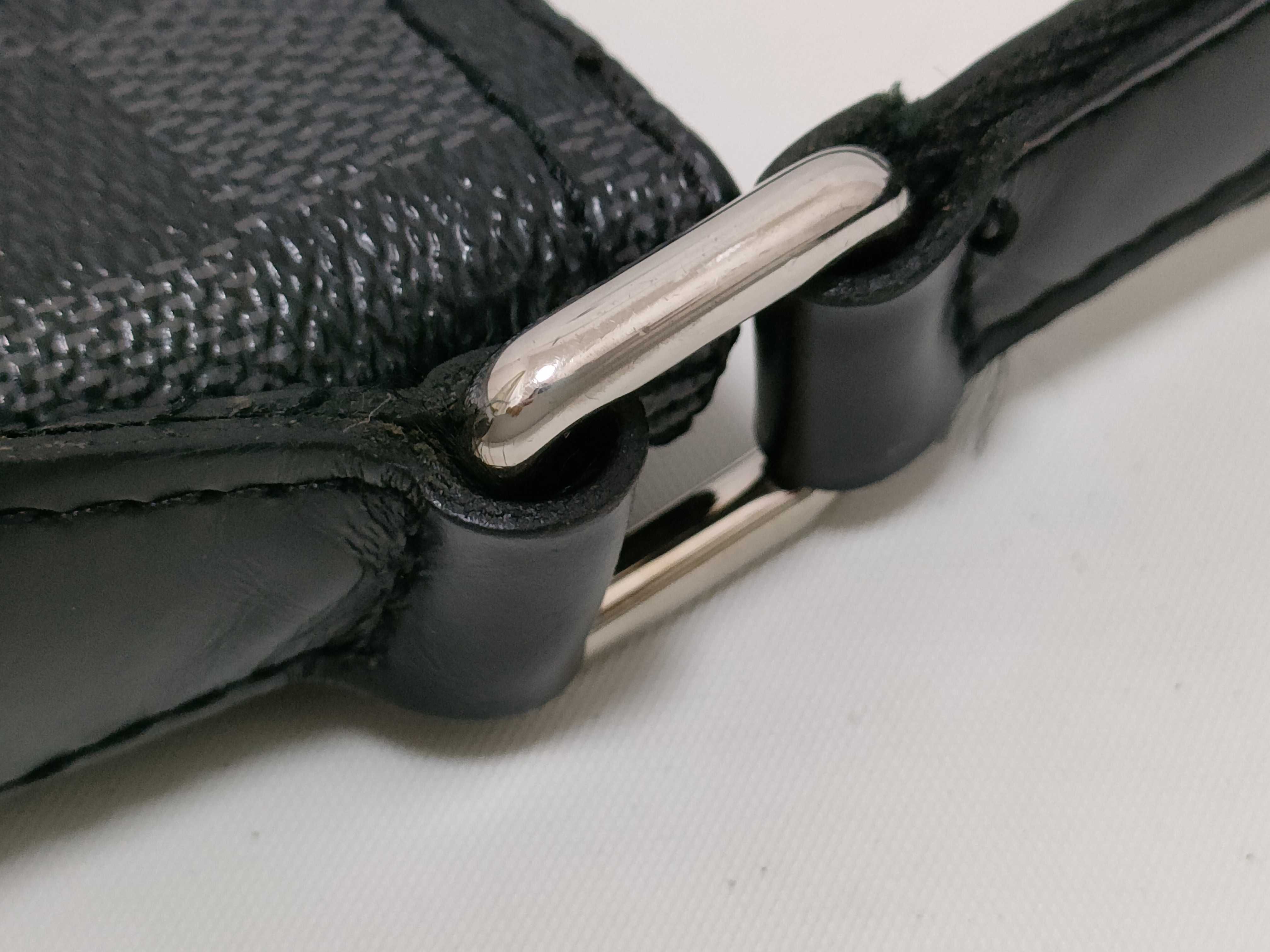 Damier Graphite Mick PM N41211 SR2143 Black Shoulder Bag — view 5