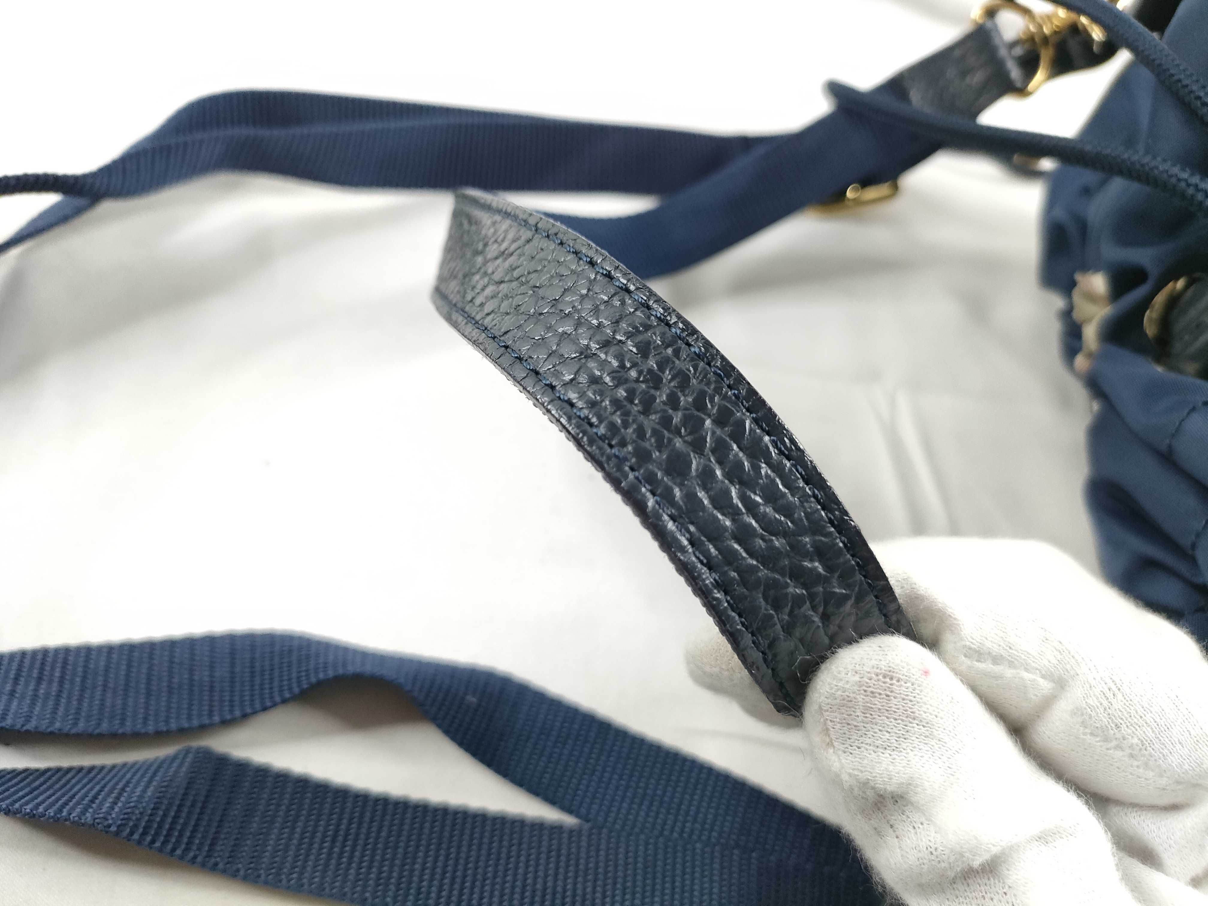 Blue Label Nylon 2-way Drawstring Shoulder Bag — view 7