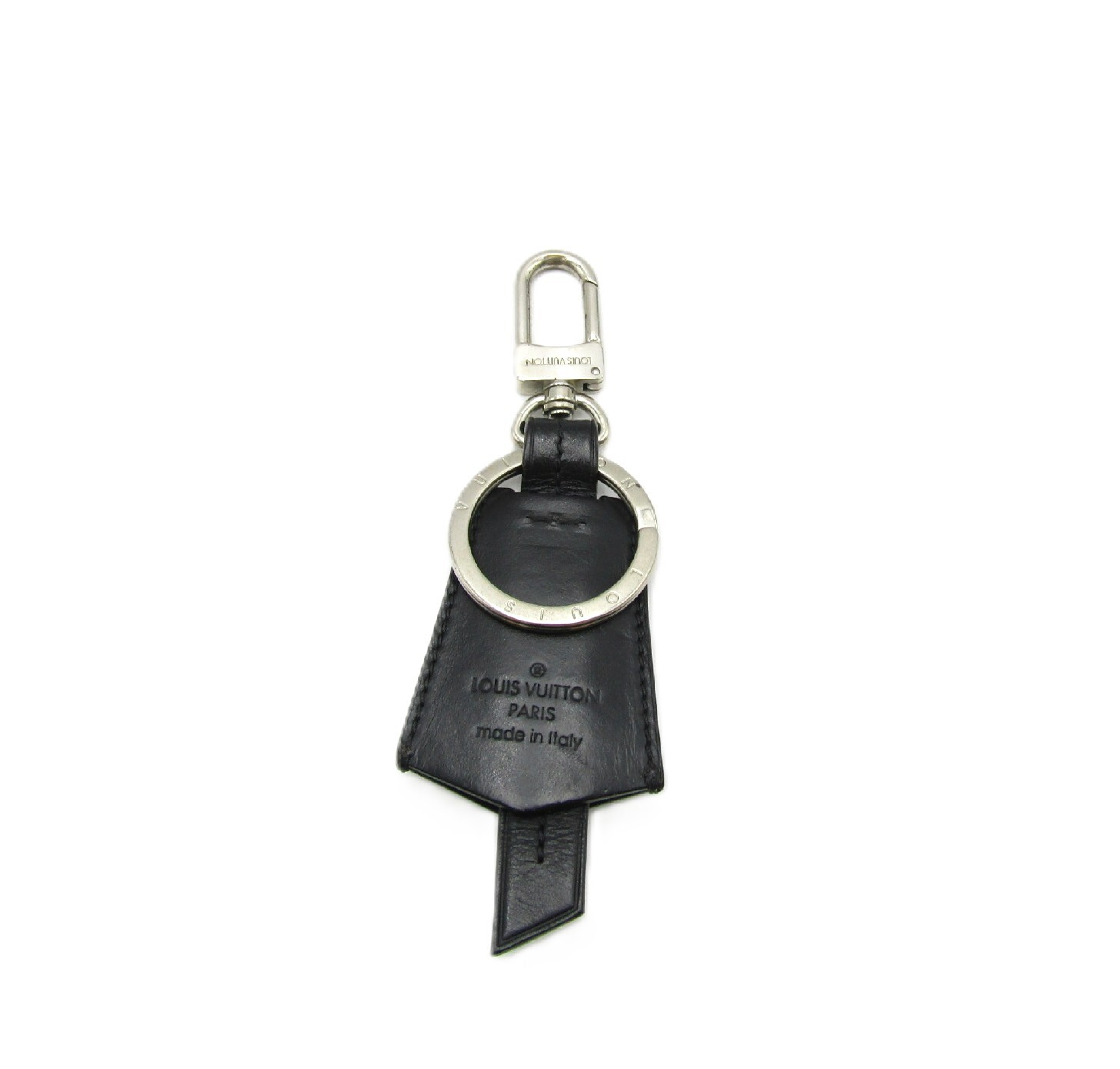 LV Keychain - LV Cloche Clé M68020 Keyring Black Silver Hardware Key Case/Keychain — view 2