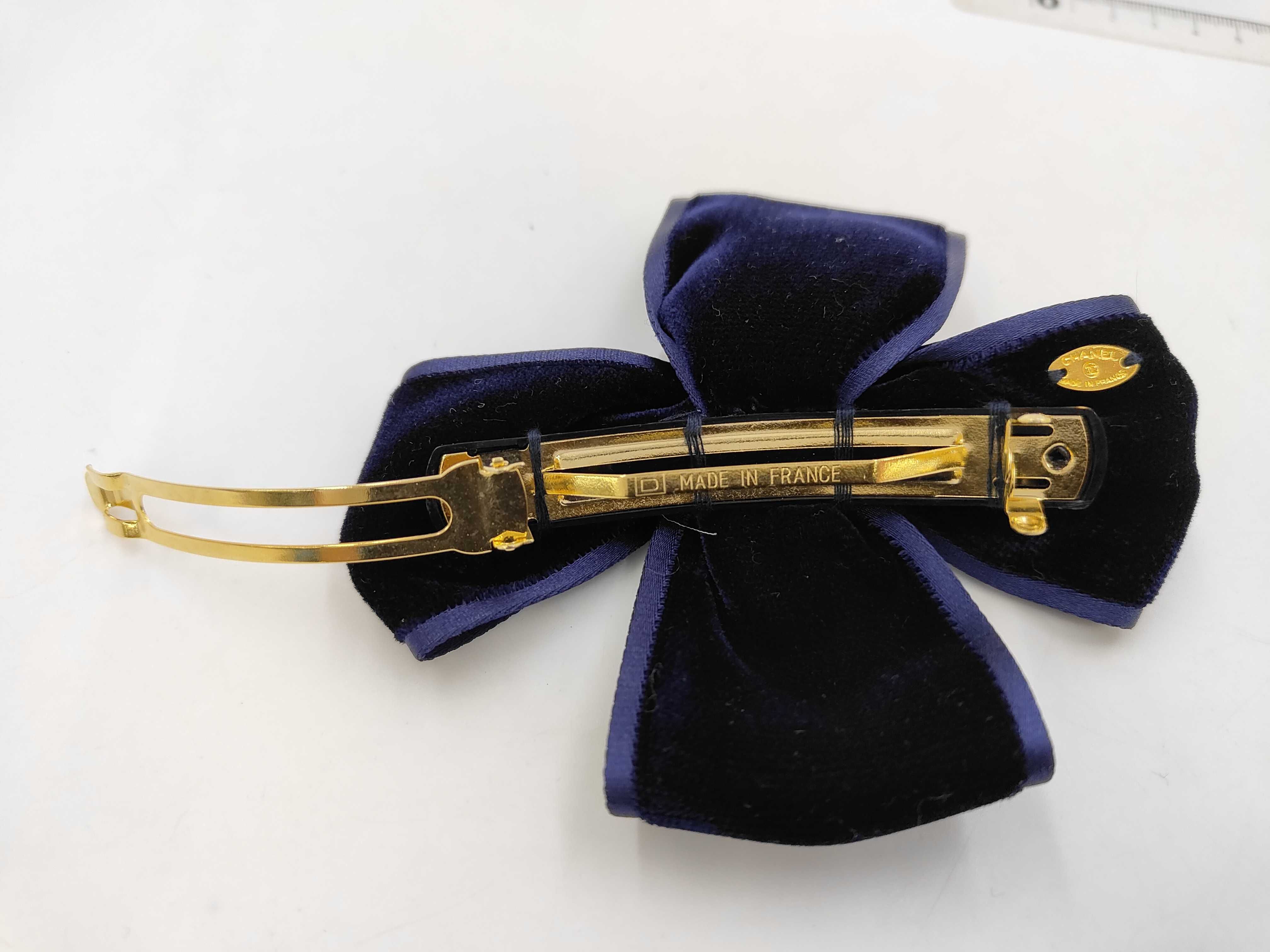 Cross Camellia Velor Barrette Hair Accessory — view 4