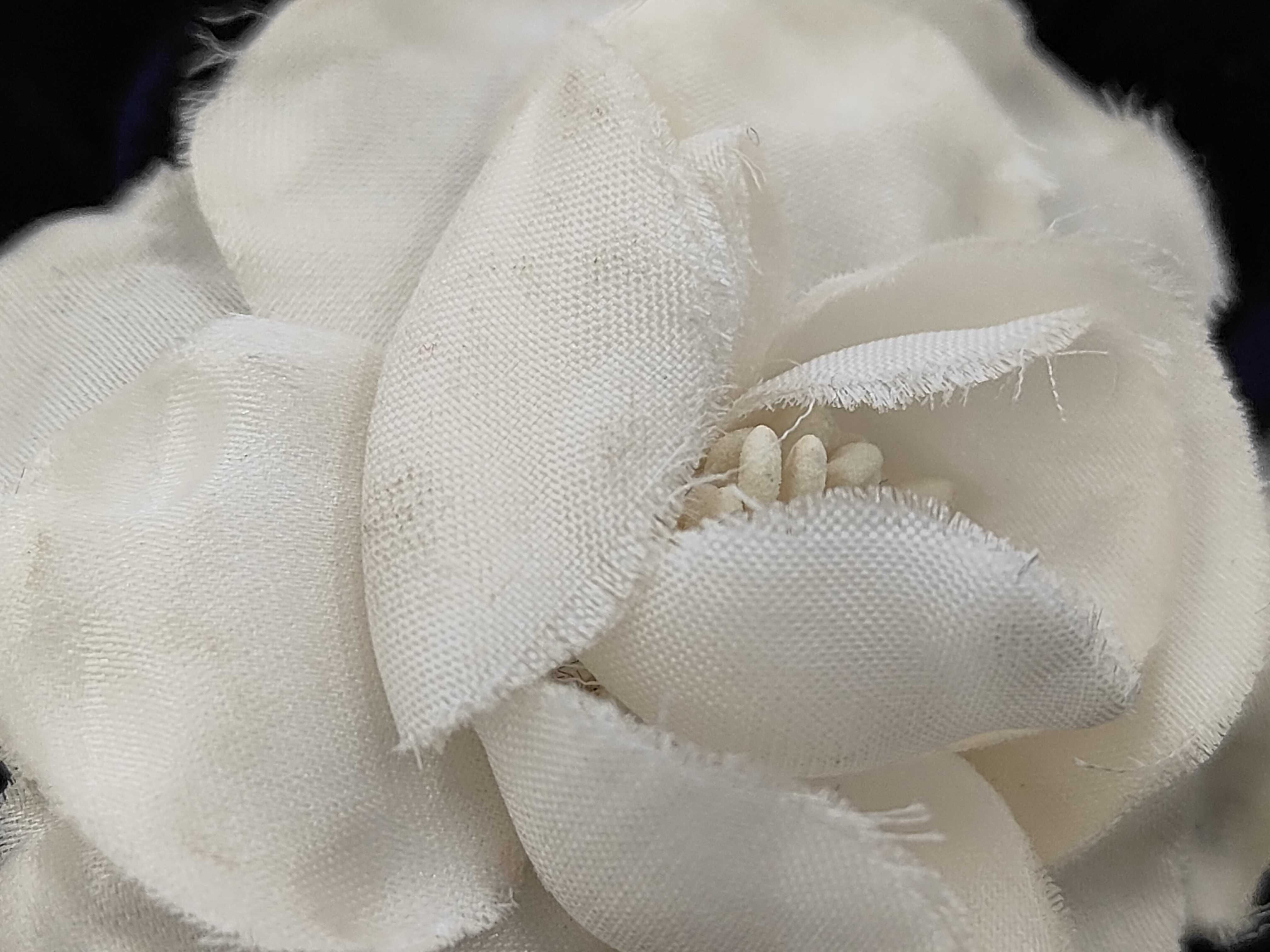 Cross Camellia Velor Barrette Hair Accessory — view 6