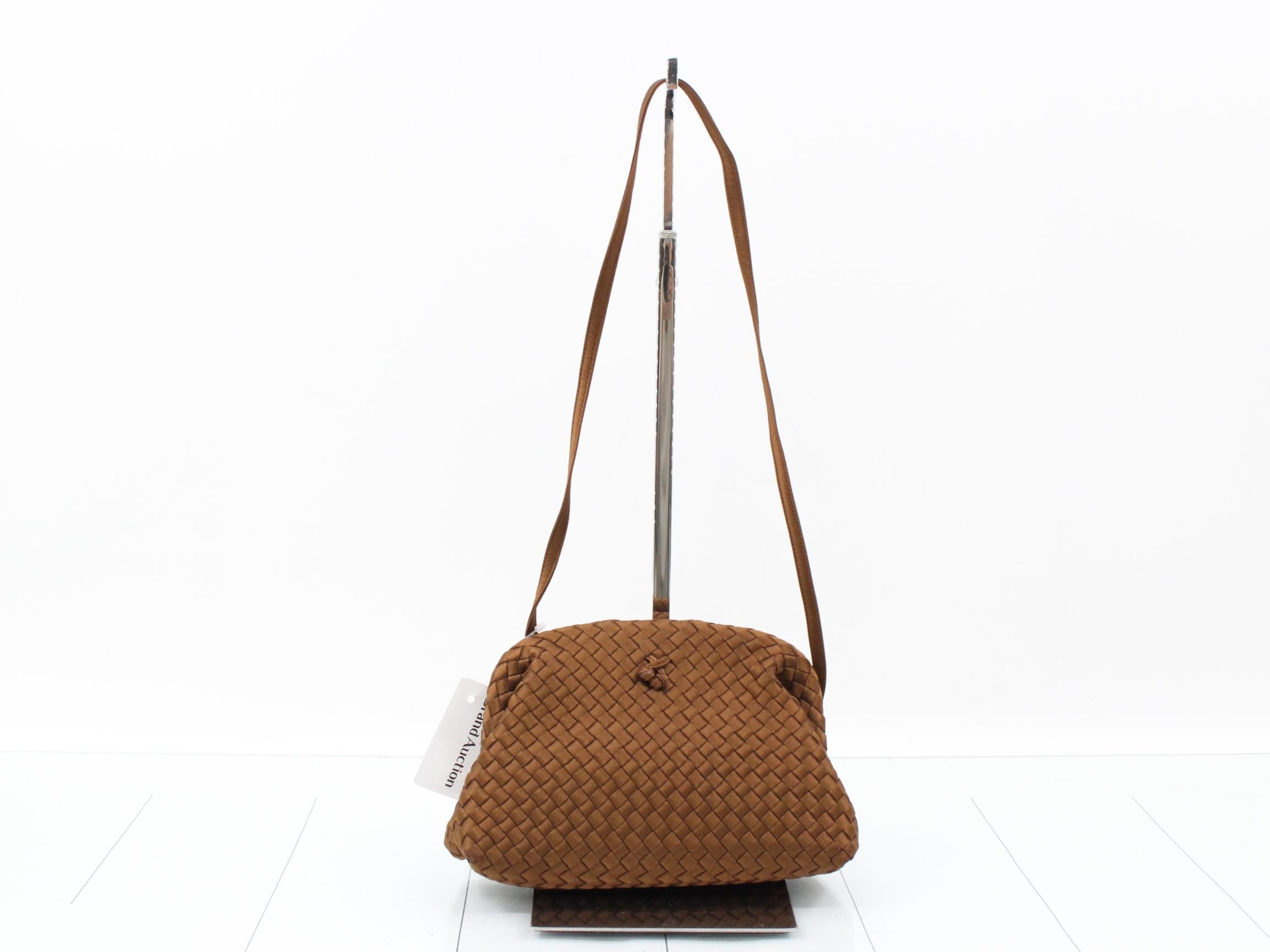 Intrecciato silk satin mini shoulder bag