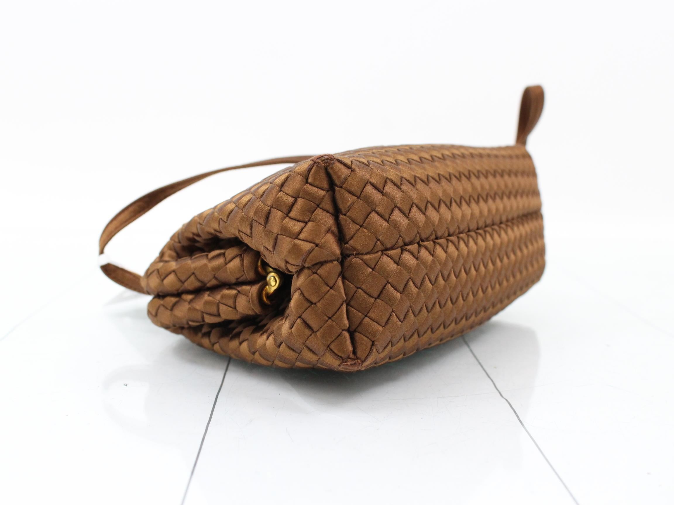 Intrecciato silk satin mini shoulder bag — view 5