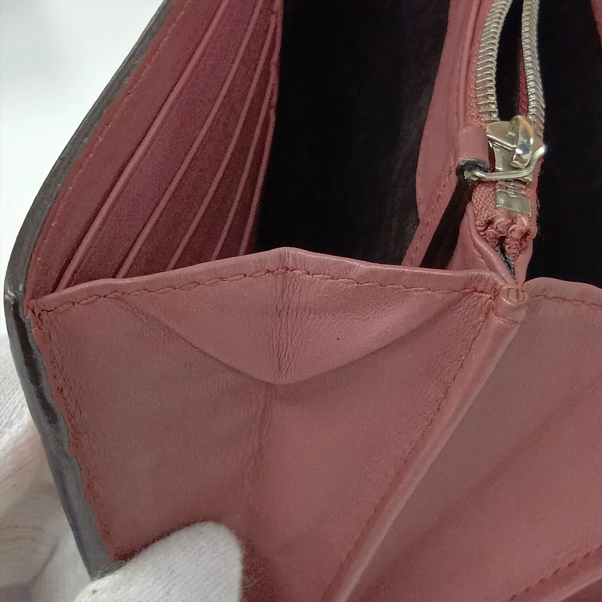 GG Blooms Dionysus PVC x Leather Chain Wallet Beige x Pink 401231 — view 13