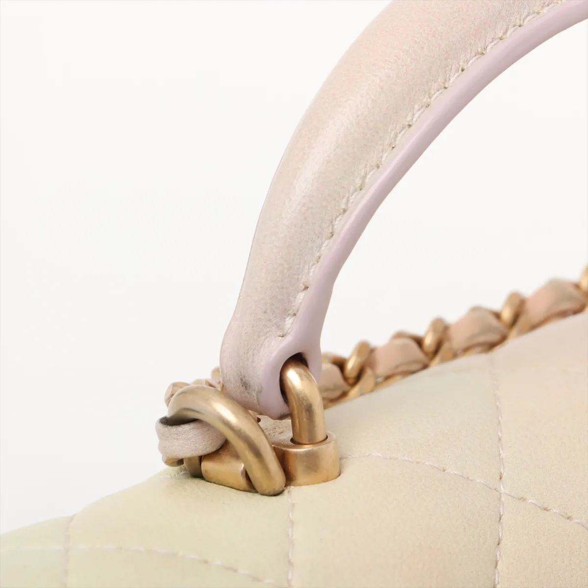 Mini Matelasse Lambskin 2WAY Handbag Multicolor Gold Hardware X7LKCUP4 Random Plate — view 14