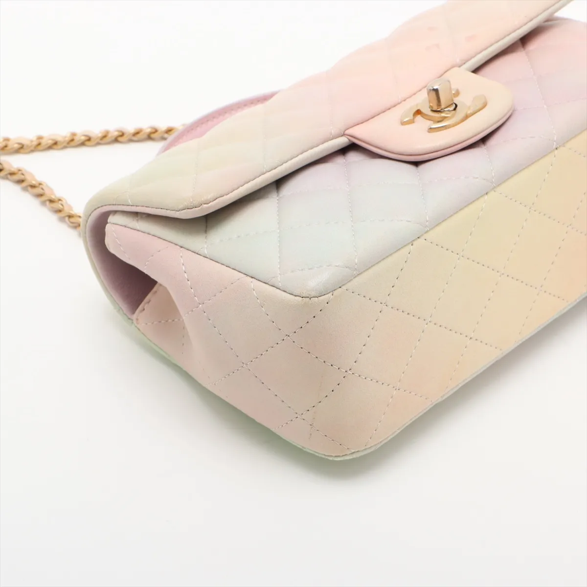 Mini Matelasse Lambskin 2WAY Handbag Multicolor Gold Hardware X7LKCUP4 Random Plate — view 4