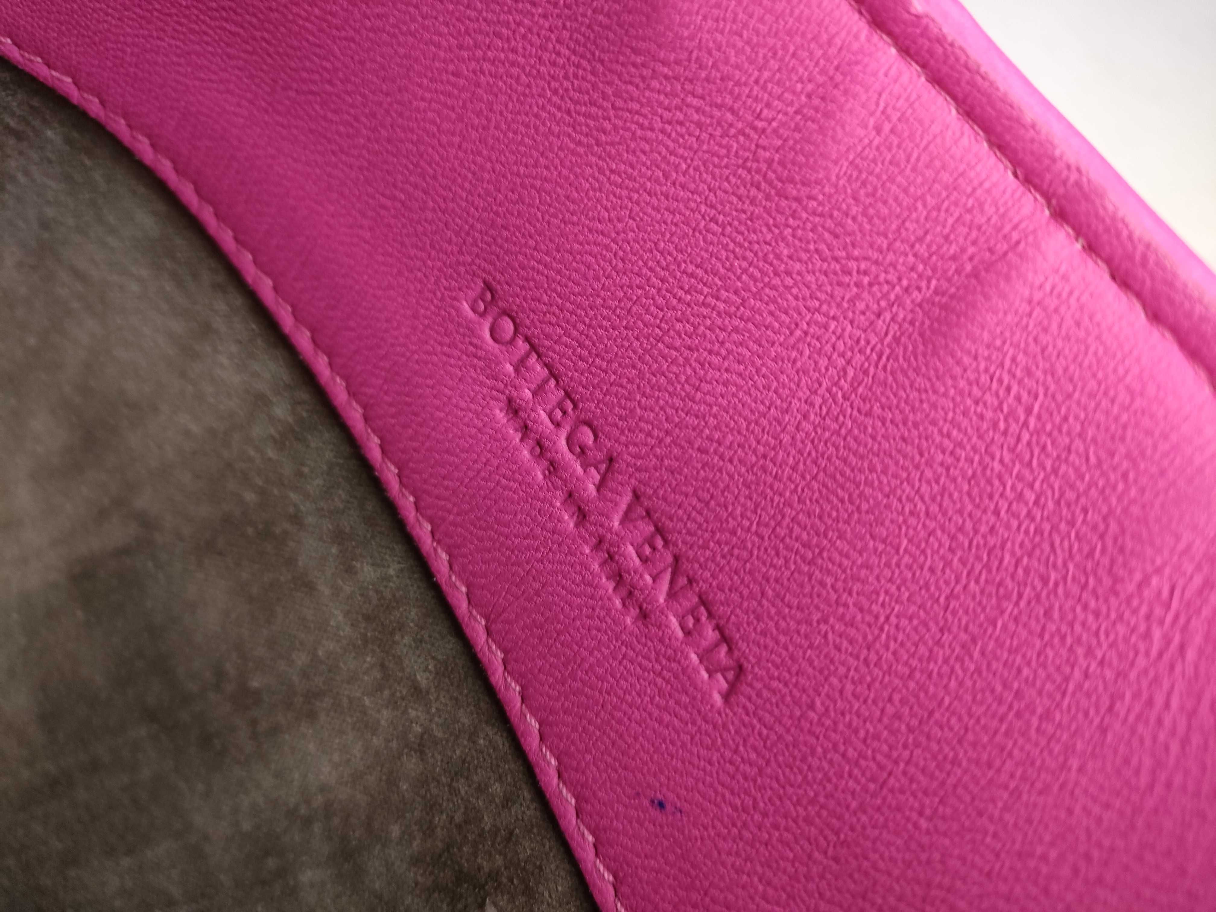 Intrecciato SG - Olympian Leather Chain Shoulder Bag Pink — view 13