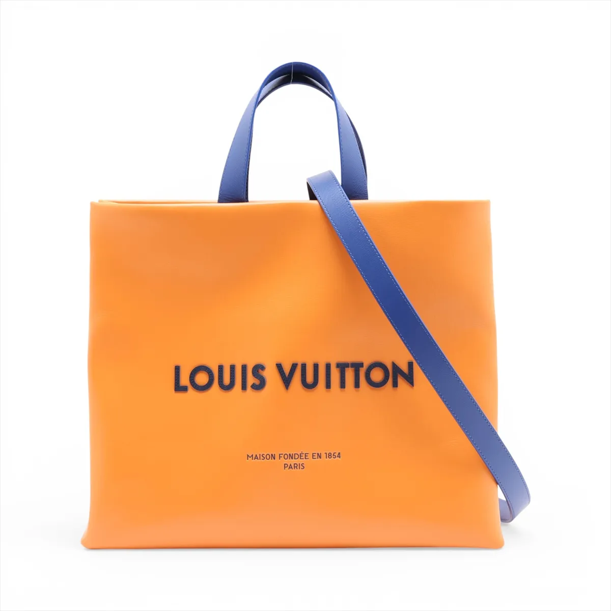 Logo Shopper Tote MM M24457 Orange (RFID detected)