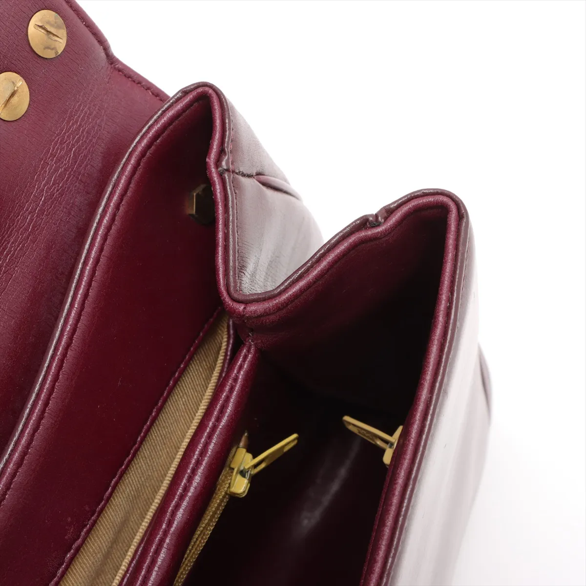 Trotter Leather Shoulder Bag Red — view 13
